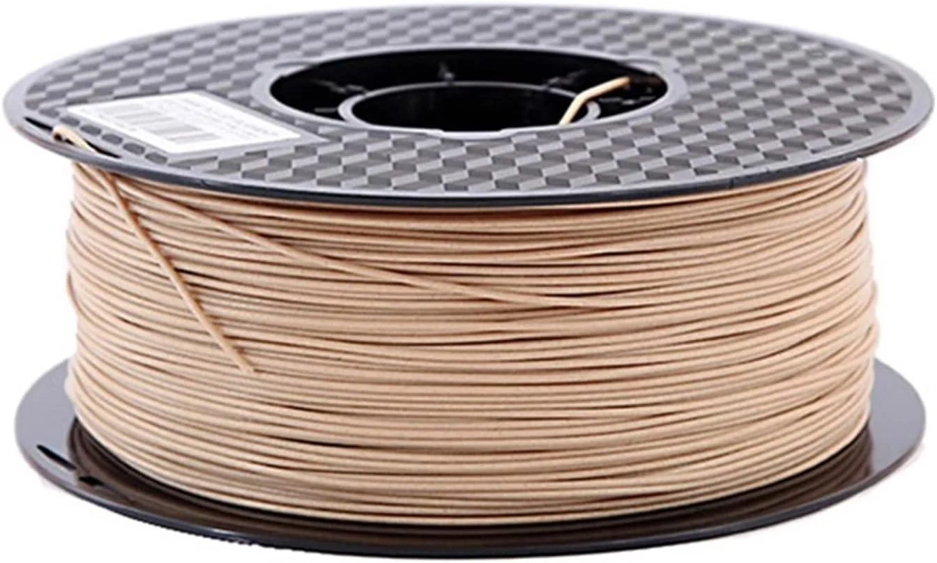 فیلامنت پرینتر سه بعدی چوبی 1 کیلوگرم 1.75 میلی متر سیم پلاستیکی شبیه چوب (رنگ: چوب مصنوعی ABS)