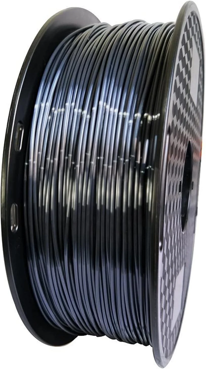 فیلامنت PLA مشکی ابریشمی MONKX، 0.5 کیلوگرم، 1.75 میلی‌متر، مواد چاپ با بافت، متریال چاپ سه بعدی