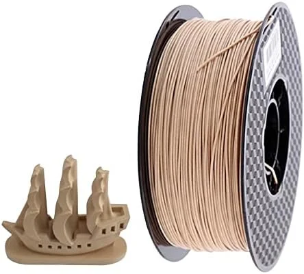 فیلامنت پرینتر سه بعدی چوبی 1 کیلوگرم 1.75 میلی متر سیم پلاستیکی شبیه چوب (رنگ: چوب مصنوعی ABS)