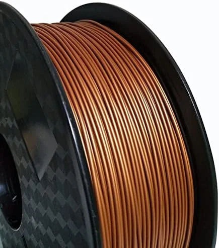 فیلامنت پرینتر سه بعدی PLA با بافت فلزی 1.75 میلی متری، 1 کیلوگرم در هر قرقره (رنگ: طلایی 1 کیلوگرم)