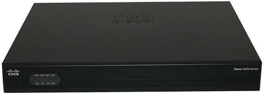 روتر سیسکو ISR 4321 1RU، عملکرد 50 مگابیت بر ثانیه، 2 پورت WAN/LAN، پورت های SFP، 2 اسلات NIM، حافظه فلش 4 گیگابایتی، 1 پورت مدیریت GE، IP Base، مشکی | ISR4321/K9