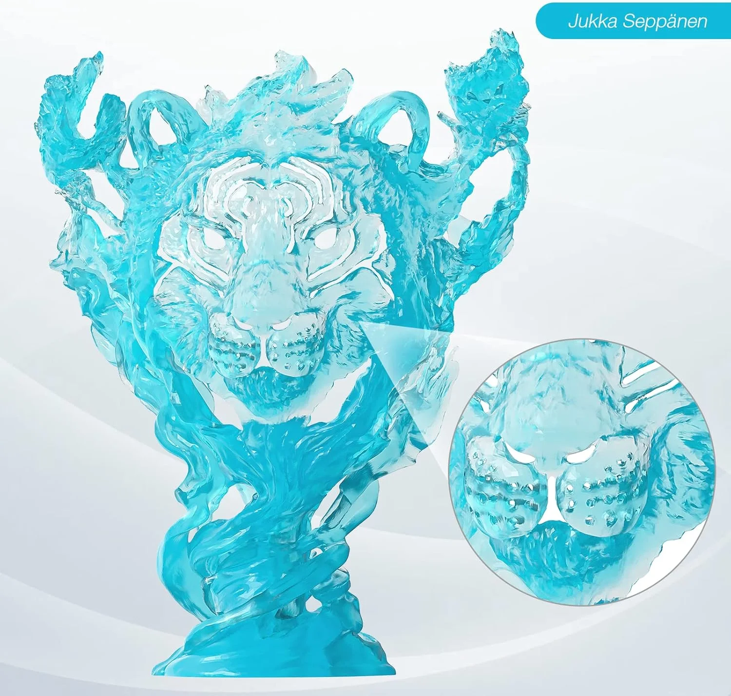 رزین پرینتر سه بعدی Deeplee ELEGOO، رزین استاندارد UV خشک شونده سریع 405 نانومتری LCD، رزین فوتوپلیمر با دقت بالا، غیر سمی، کم بو برای پرینت سه بعدی DLP/LCD، آبی روشن 1000 گرم