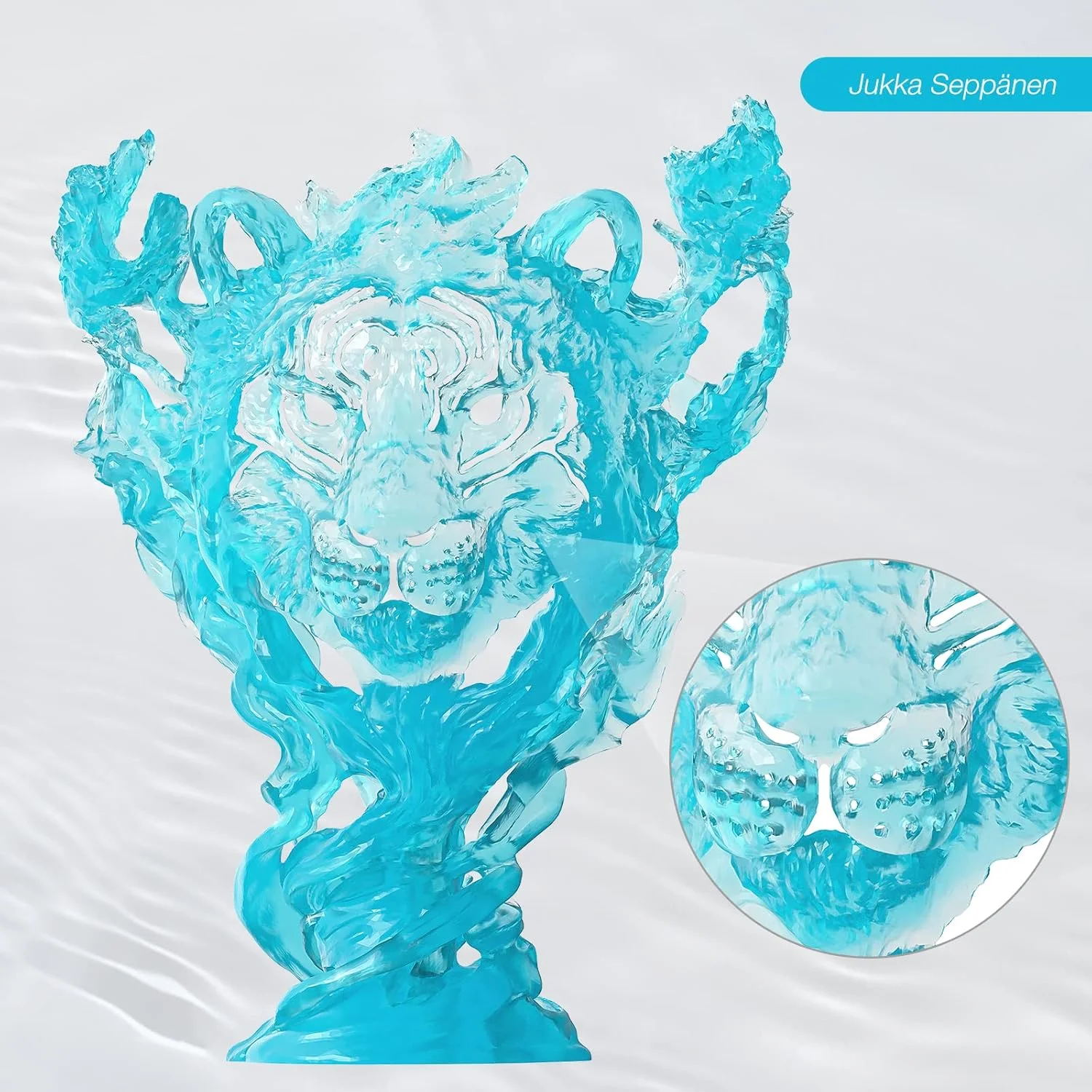 رزین قابل شستشو با آب Deeplee ELEGOO برای پرینتر سه بعدی 405 نانومتری، خشک شدن سریع، فوتوپلیمر UV، تمیز کردن آسان، دقت بالا، بوی کم، چاپ سه بعدی LCD، آبی روشن 1000 گرم