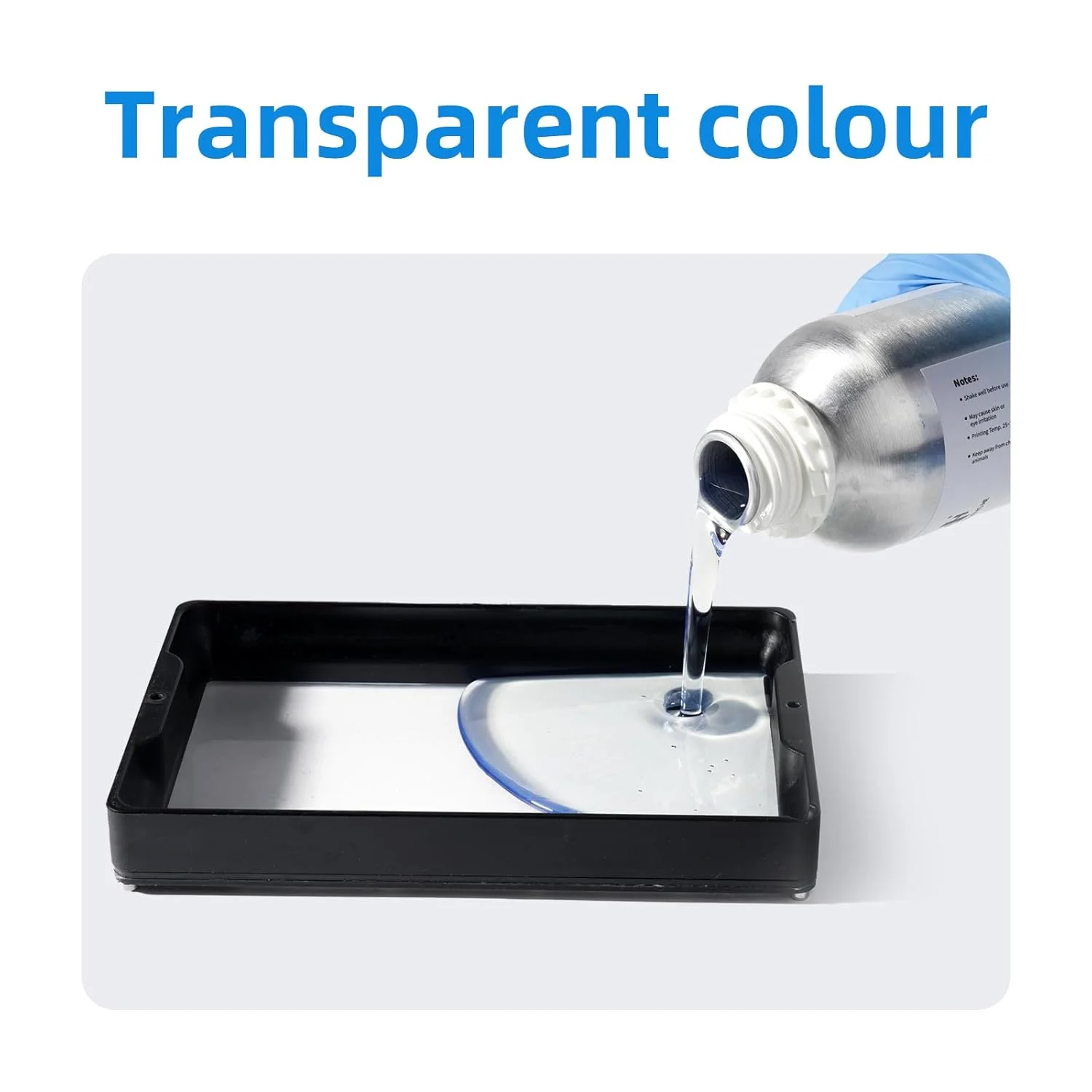 رزین سخت Chitu Systems Conjure با خواص مهندسی برای چاپ رزینی ابزارهای کاربردی، انقباض کم برای فیگورهای مفصلی، چاپ سه بعدی LCD (رنگ شفاف، 1000 گرم)