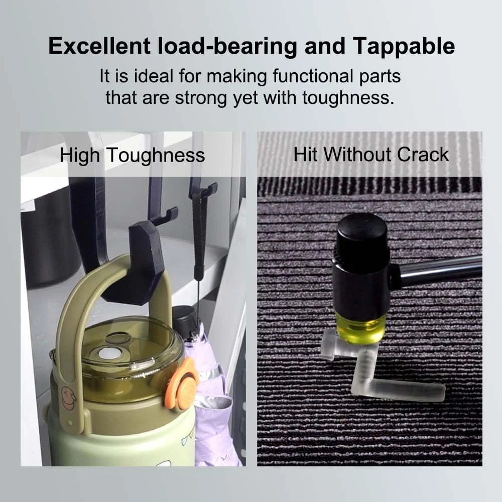 رزین سخت چاپگر سه بعدی Siraya Tech Blu با چقرمگی بالا، رزولوشن قوی و دقیق، رزین سریع پخت UV 405 نانومتری برای چاپگر سه بعدی LCD DLP 8K (شفاف V2، 1 کیلوگرم)