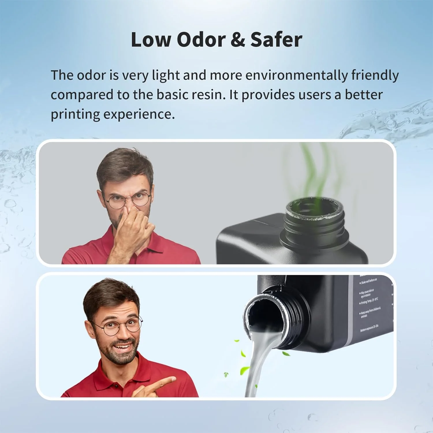 رزین قابل شستشو با آب Chitu Systems، پردازش سریعتر، تمیز کردن آسان رزین پرینتر سه بعدی، رزین فوتوپلیمری استاندارد 405 نانومتری برای پرینترهای سه بعدی (خاکستری تخته سنگی 1000 گرم)