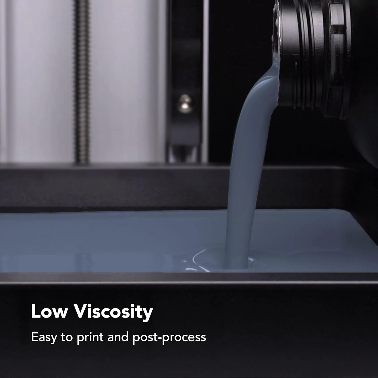 رزین آکوا Phrozen برای پرینت سه بعدی، فتوپلیمر کیورینگ UV با طول موج 405 نانومتر، انقباض کم، دقت بالا، بوی کم، رنگ زنده، غیر شکننده، کیورینگ سریع برای پرینترهای LCD/DLP/SLA (خاکستری مه آلود، 1 کیلوگرم)