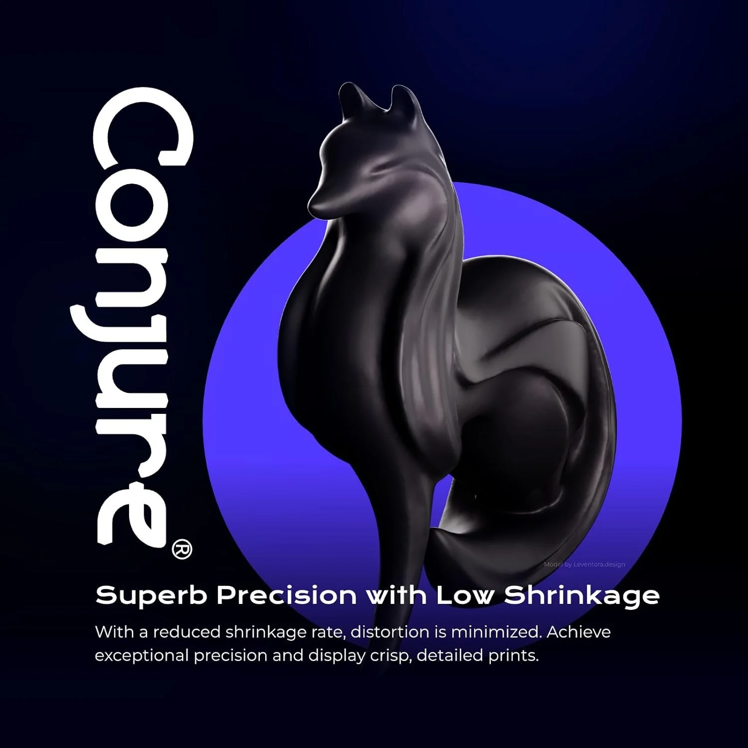 رزین شبه ABS کانجور چیتو سیستمز، رزین پرینتر سه بعدی، سخت شدن سریع، دقت بالا، غیر شکننده، مشکی، 1000 گرم