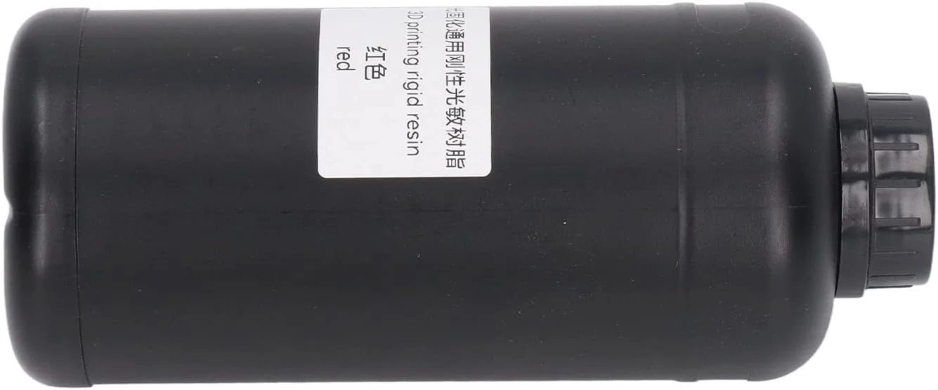 رزین کیورینگ UV پرینت سه بعدی، رزین پرینتر سه بعدی DLP LCD کارآمد برای سطوح براق، رزین حساس به نور 1000 میلی لیتری برای قطعات رومیزی یا صنعتی (قرمز)