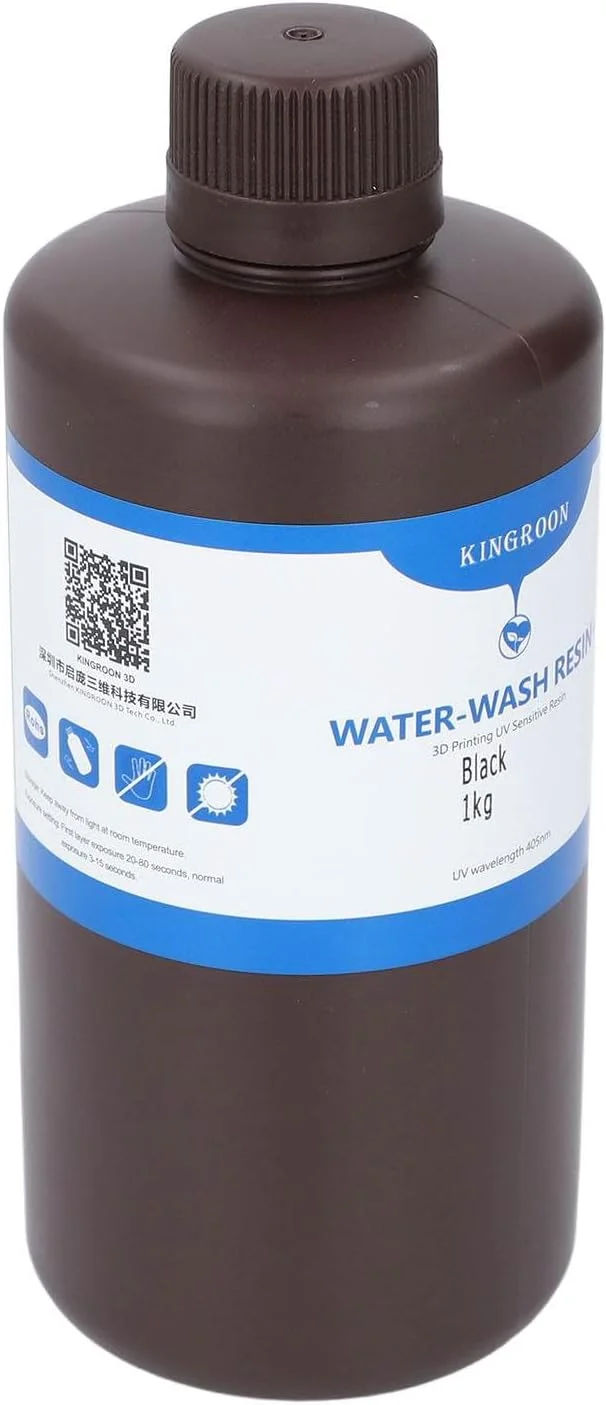 رزین چاپ، رزین UV، مشکی براق، وضوح بالا، سازگار با اکثر پرینترهای سه بعدی، استفاده آسان برای ریخته گری جواهرات، 1 کیلوگرم، مایع چاپ سه بعدی رزین چاپ، رزین UV، مشکی براق، وضوح بالا، سازگار با اکثر پرینترهای سه بعدی، استفاده آسان برای ریخته گری جواهرات، 1 کیلوگرم، مایع چاپ سه بعدی
