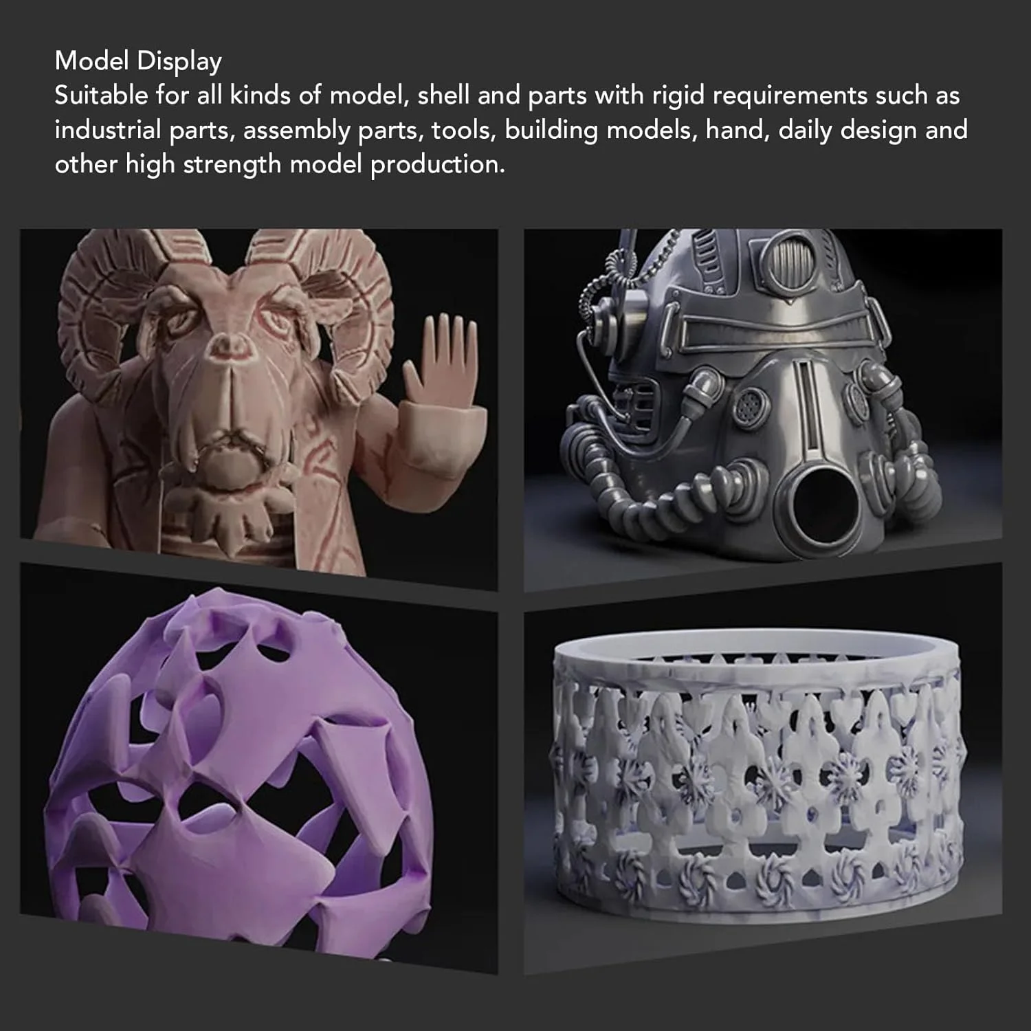 رزین چاپ سه بعدی UV با سختی 80 Shore، رزین قابل شستشو با آب و دقت بالا برای پرینترهای DLP SLA LCD، حجم 1000 گرم، خاکستری