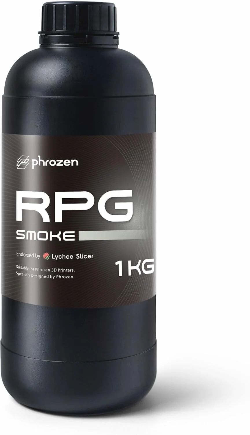 رزین پرینت سه بعدی سریع Phrozen - رزین [RPG]، انقباض کم، دقت فوق العاده، سطح صاف، رزین فوتوپلیمر کیورینگ UV LCD با طول موج 405 نانومتر، دودی (1 کیلوگرم)