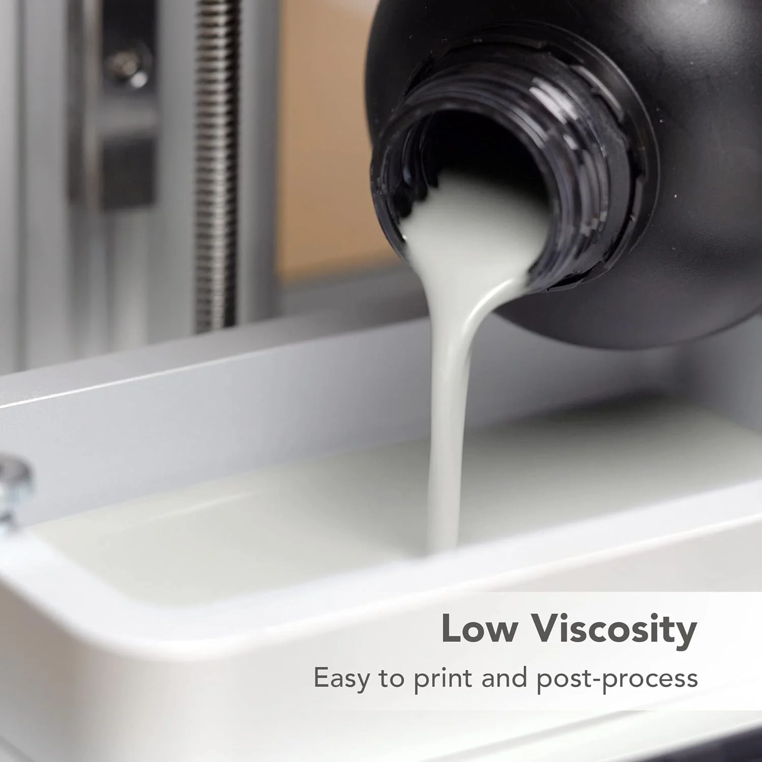 رزین سریع آب‌شوی پرینتر سه بعدی PHROZEN، مدل خاکستری 405 نانومتر LCD UV-Curing Photopolymer Resin برای پرینت با دقت بالا، بوی کم، غیر شکننده، چاپ آسان، تمیز کردن و کیور آسان (1 کیلوگرم)