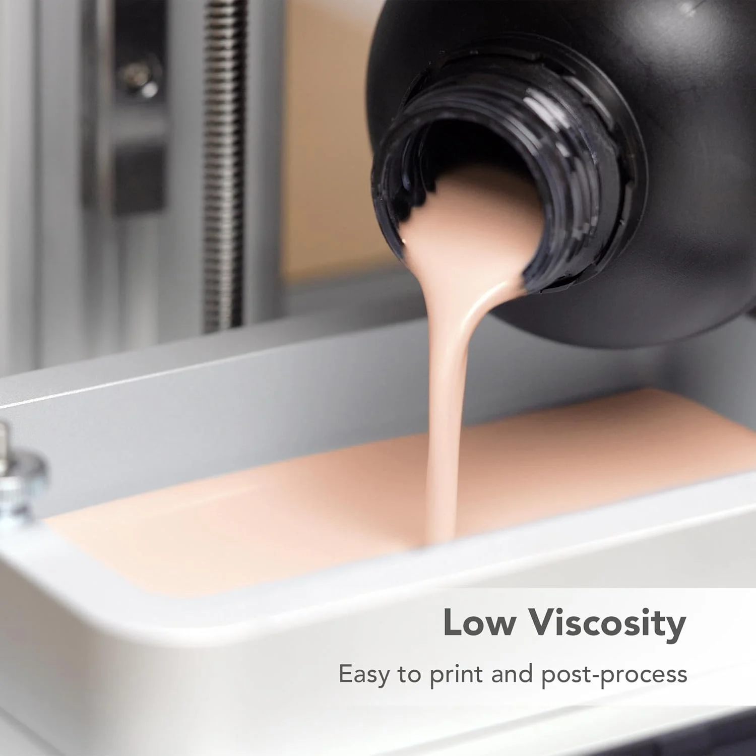 پرینتر سه بعدی رزینی سریع Phrozen - [Aqua-Ivory 4K]، رزین فتوپلیمری استاندارد پخت ال سی دی UV 405 نانومتری برای چاپ سریع با دقت بالا، بوی کم، غیر شکننده (1 کیلوگرم)