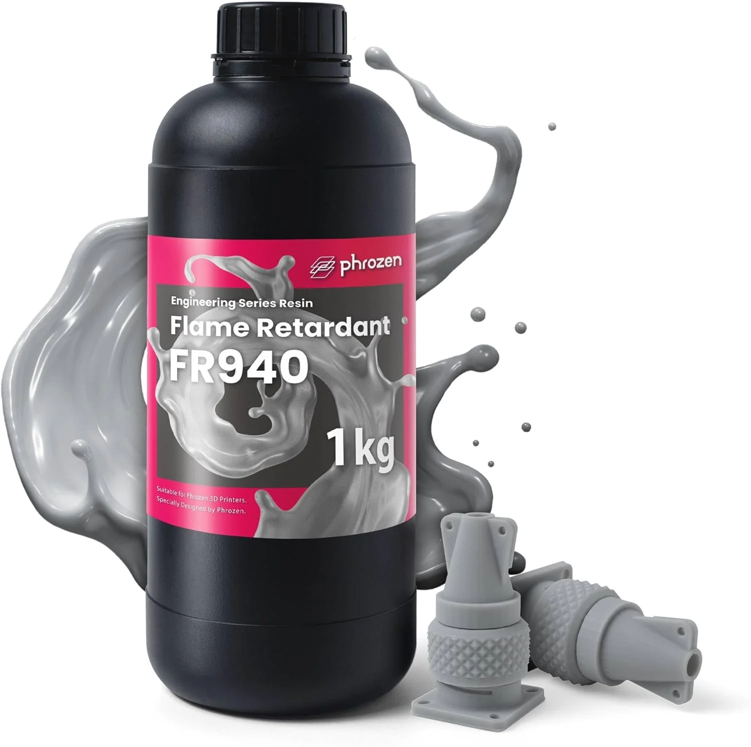 رزین مهندسی Phrozen سری مقاوم در برابر آتش FR940، رزین چاپ سه بعدی، 1 کیلوگرم