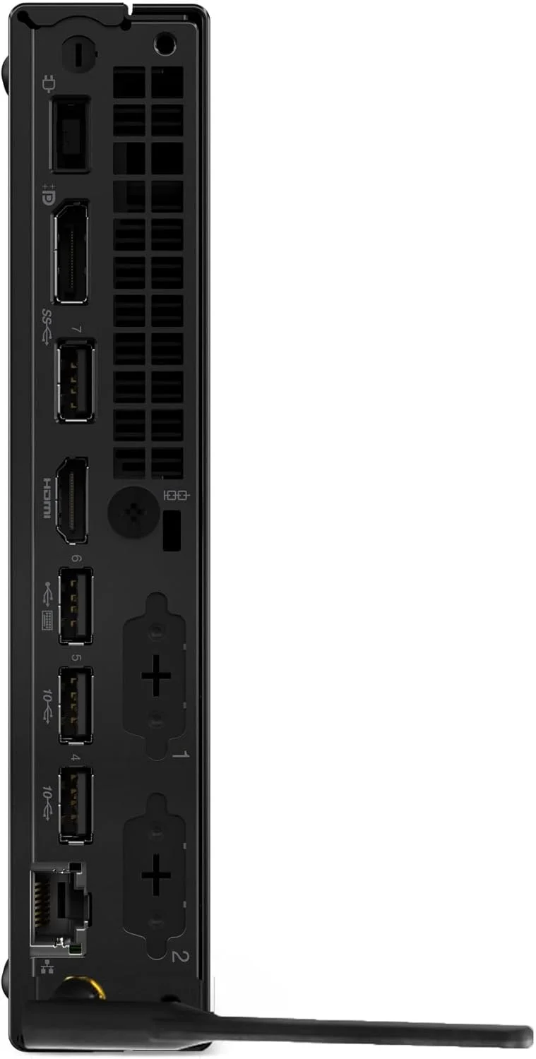 کامپیوتر رومیزی کوچک تجاری Lenovo ThinkCentre M70q Gen 5 Tiny 1L، پردازنده نسل چهاردهم Intel 10 هسته ای i5-14400T (بهتر از i7-13700T)، رم 32 گیگابایتی DDR5، حافظه SSD 1 ترابایتی PCIe، وای فای 6، پورت HDMI، پورت DP، ویندوز 11 پرو، AZ-XUT