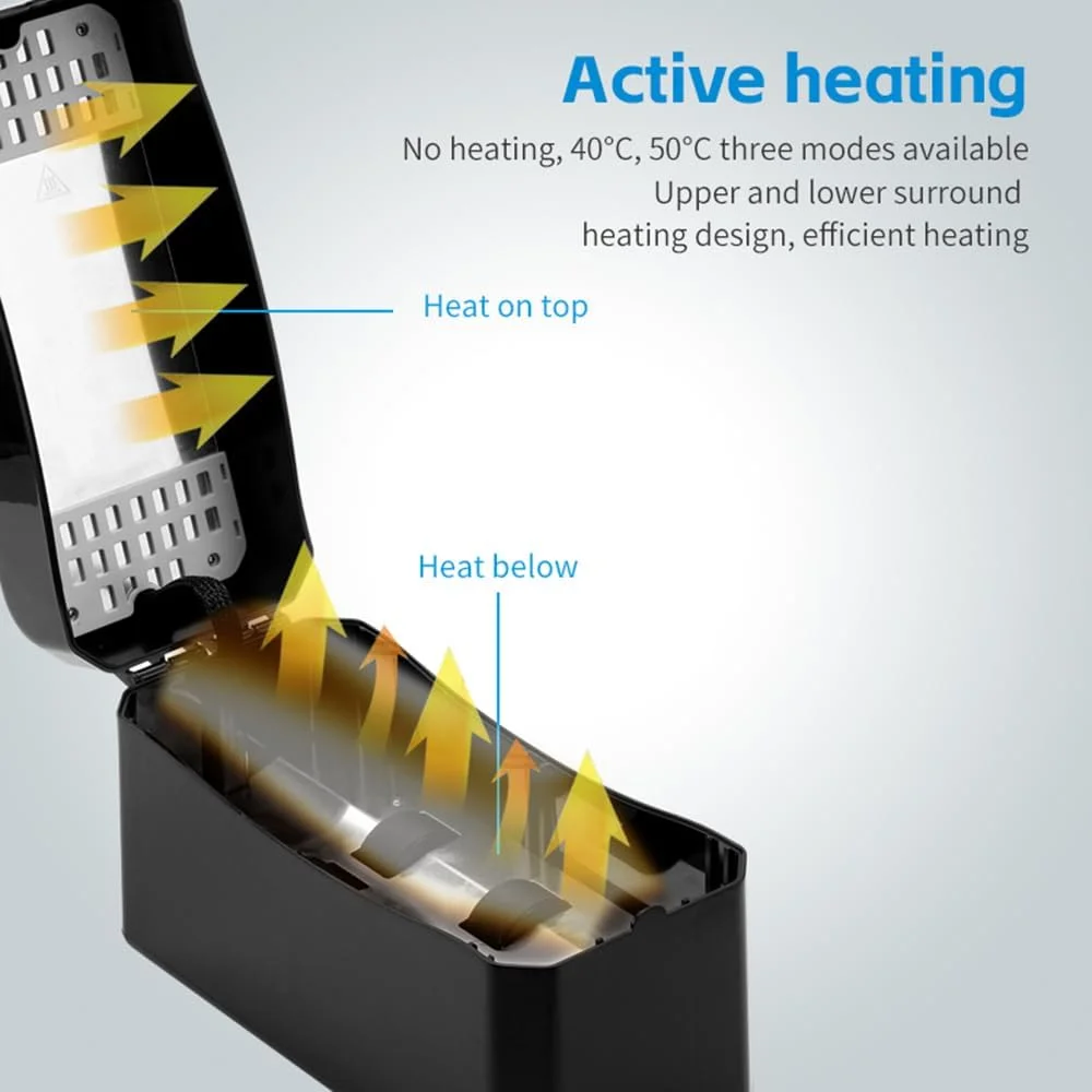 میکسر رزین قابل گرمایش چاپ سه بعدی Labymos، مناسب برای رزین های 250/500/1000 گرمی با دمای گرمایش 40°/ 50°، چرخش دو طرفه، کنترل لمسی، کاربری آسان