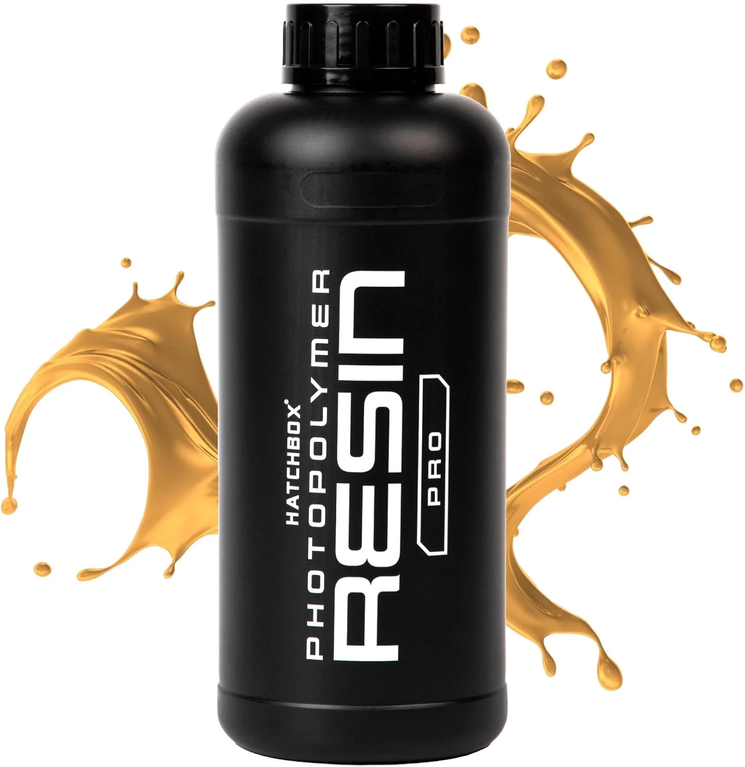 رزین پرینتر سه بعدی HATCHBOX Pro، رزین پلیمری حساس به نور UV با بوی کم و دقت بالا 405 نانومتر برای پرینت LCD DLP، 1000 گرم زرد