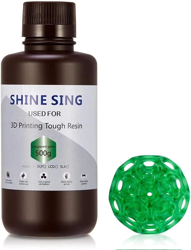 رزین پرینتر سه بعدی، 500 گرم رزین حساس به UV LCD، ماده چاپ مایع، رزین حساس به نور با دقت بالا و پخت سریع برای پرینت سه بعدی