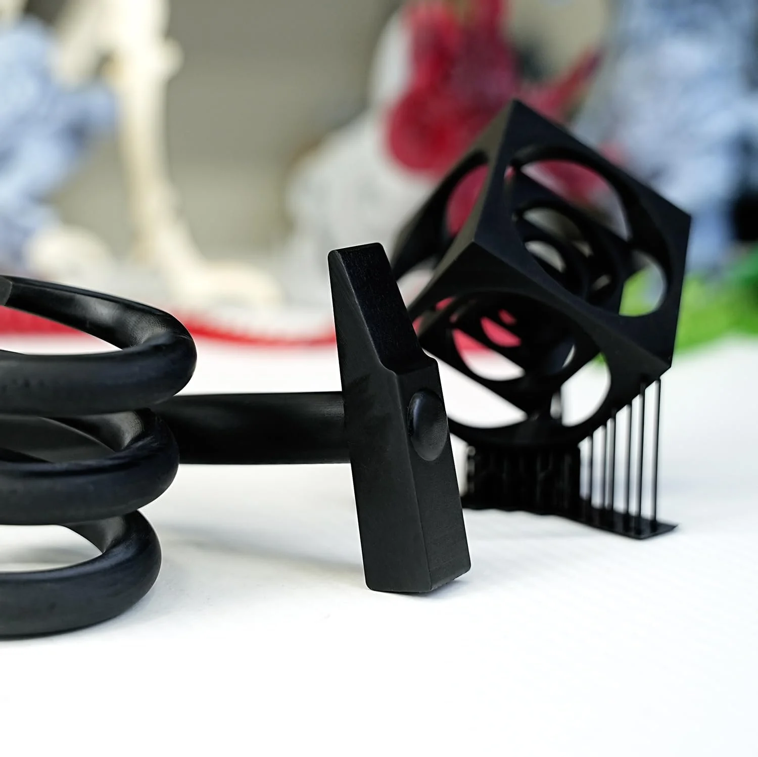 رزین پرینتر سه بعدی با استحکام بالا GratKit، رزین پرینتر سه بعدی SLA/DLP/LCD UV 405 نانومتر، رزین فنی با چقرمگی بالا (1000 گرم، مشکی)