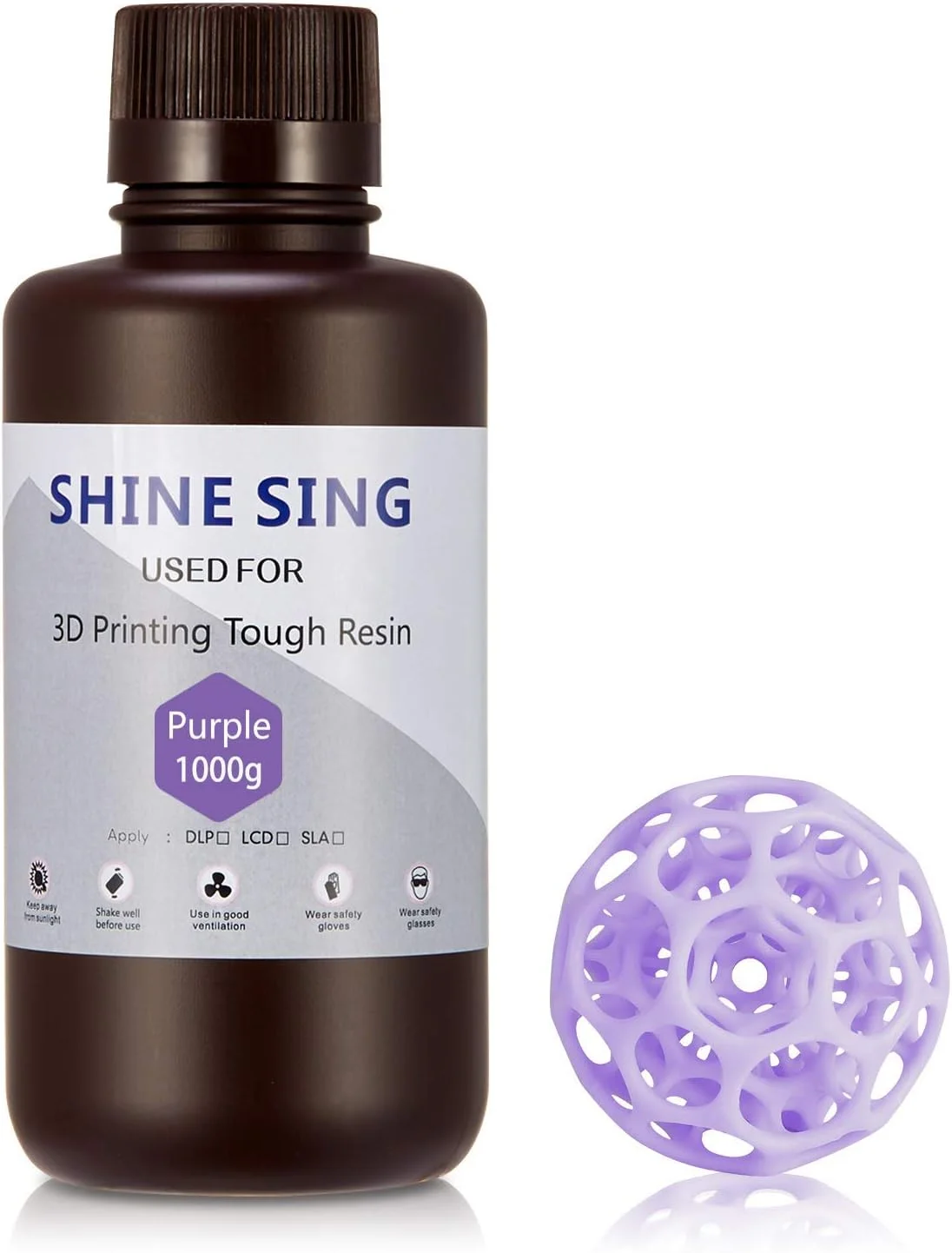 رزین پرینتر سه بعدی SHINE SING، رزین فوتوپلیمر مایع LCD ماده چاپ حساس به UV یک کیلوگرمی