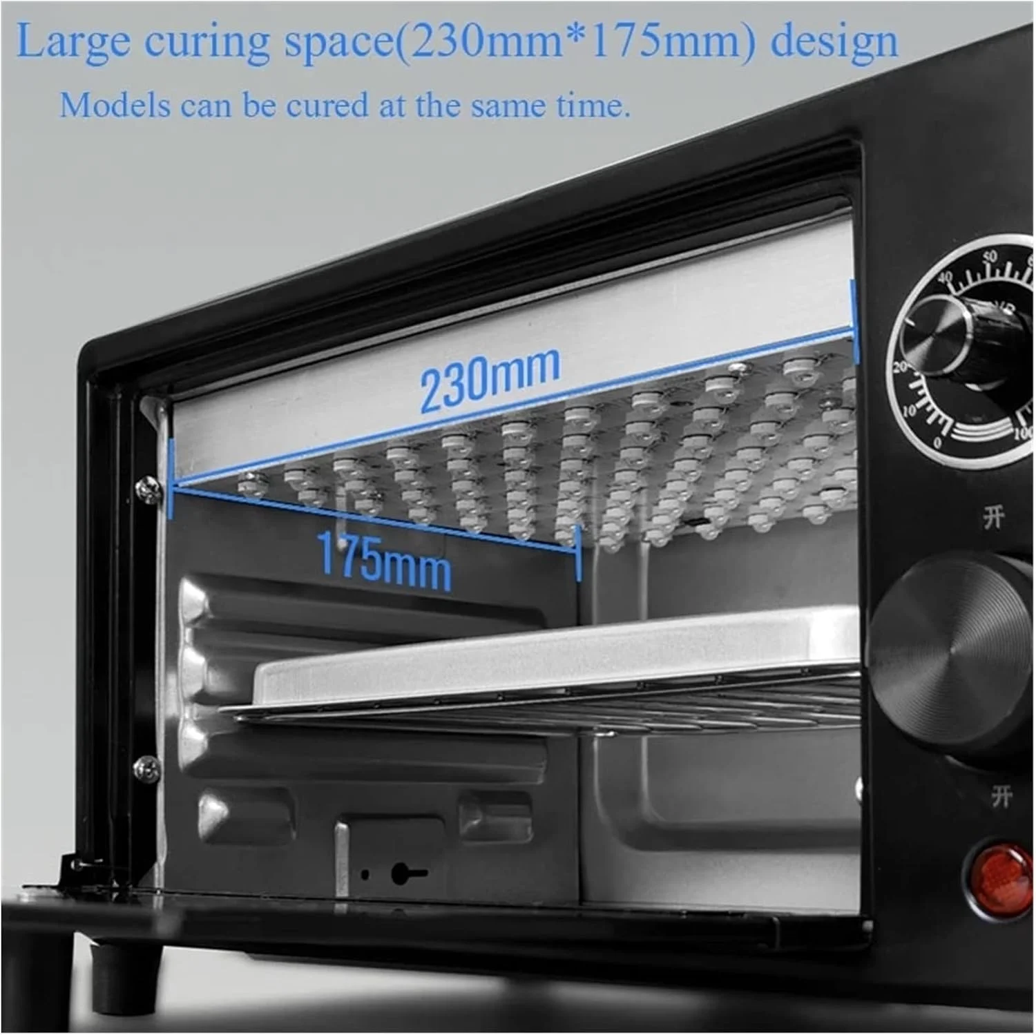 جعبه کیورینگ UV با نور بنفش LED 405 نانومتر، لامپ 395 نانومتر 365 نانومتر برای رزین پرینت سه بعدی SLA/DLP، کیورینگ ثانویه مدل ها، تعمیر صفحه نمایش OCA (395 نانومتر) جعبه کیورینگ UV با نور بنفش LED 405 نانومتر، لامپ 395 نانومتر 365 نانومتر برای رزین پرینت سه بعدی SLA/DLP، کیورینگ ثانویه مدل ها، تعمیر صفحه نمایش OCA (395 نانومتر)