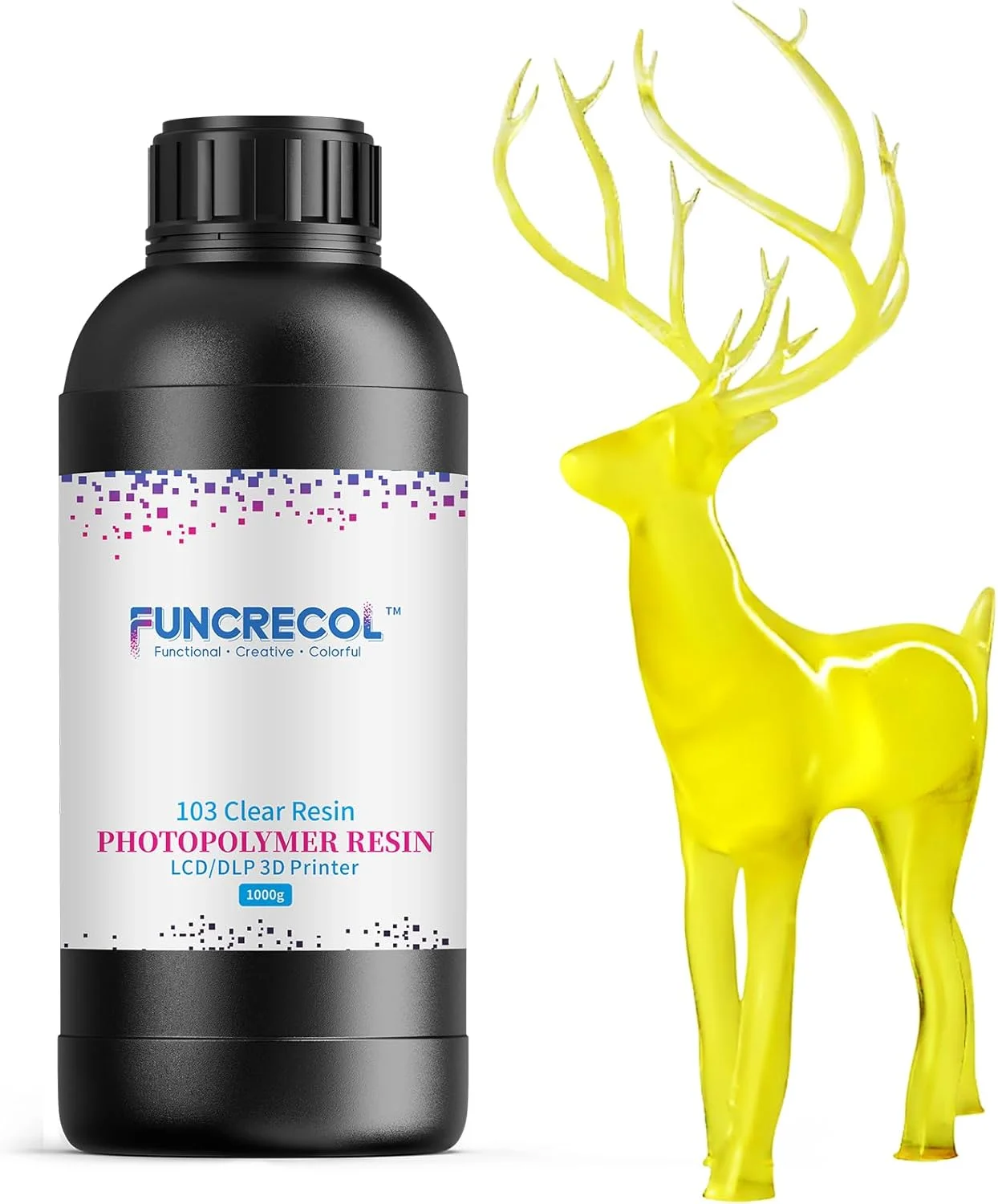 رزین پرینتر سه بعدی شفاف زرد 1 کیلوگرمی