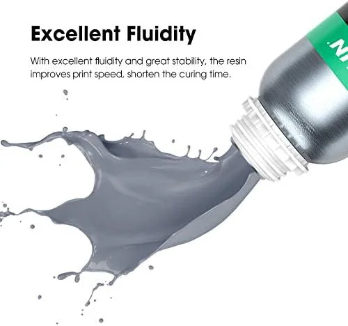رزین سریع پخت UV پرینتر سه بعدی LCD مدل eSUN 405nm، رزین PLA گیاهی، رزین زیست تخریب پذیر فوتوپلیمر برای پرینتر سه بعدی LCD پخت UV فوتون، 1000 گرم خاکستری رزین سریع پخت UV پرینتر سه بعدی LCD مدل eSUN 405nm، رزین PLA گیاهی، رزین زیست تخریب پذیر فوتوپلیمر برای پرینتر سه بعدی LCD پخت UV فوتون، 1000 گرم خاکستری