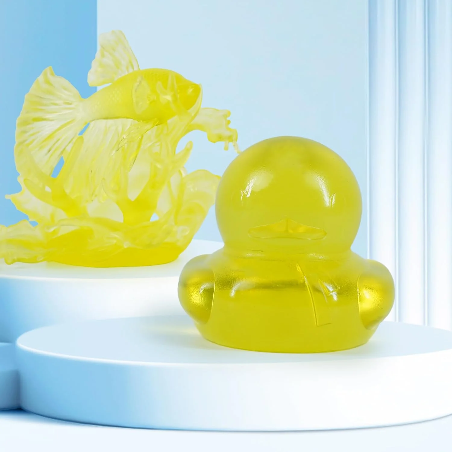 رزین پرینتر سه بعدی شفاف زرد 1 کیلوگرمی رزین پرینتر سه بعدی شفاف زرد 1 کیلوگرمی