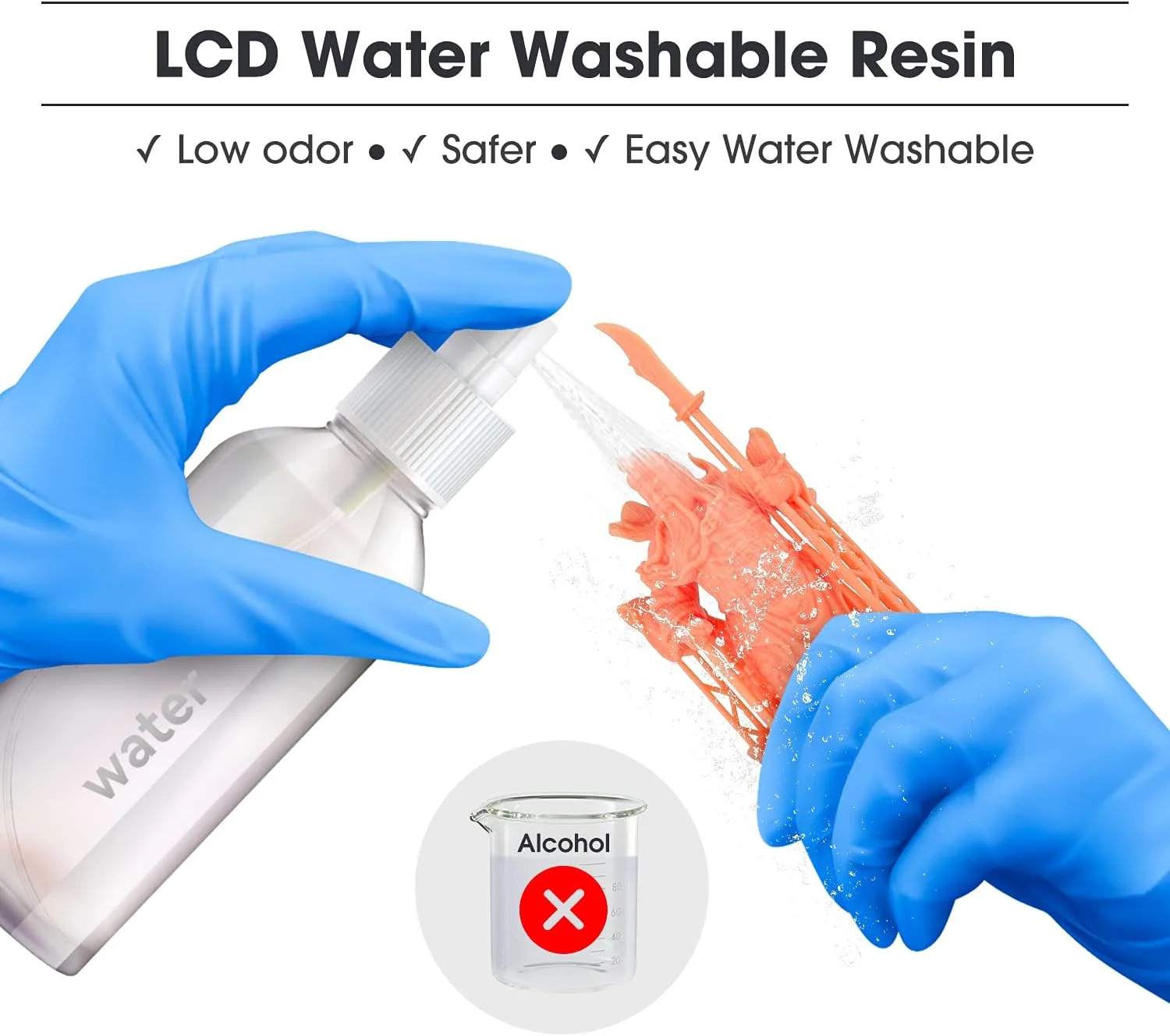 رزین قابل شستشو با آب eSUN برای پرینتر سه بعدی، رزین فوتوپلیمری سریع UV 405 نانومتری، رزین استاندارد فوتوپلیمری برای پرینتر سه بعدی 500 گرمی - زرد رزین قابل شستشو با آب eSUN برای پرینتر سه بعدی، رزین فوتوپلیمری سریع UV 405 نانومتری، رزین استاندارد فوتوپلیمری برای پرینتر سه بعدی 500 گرمی - زرد