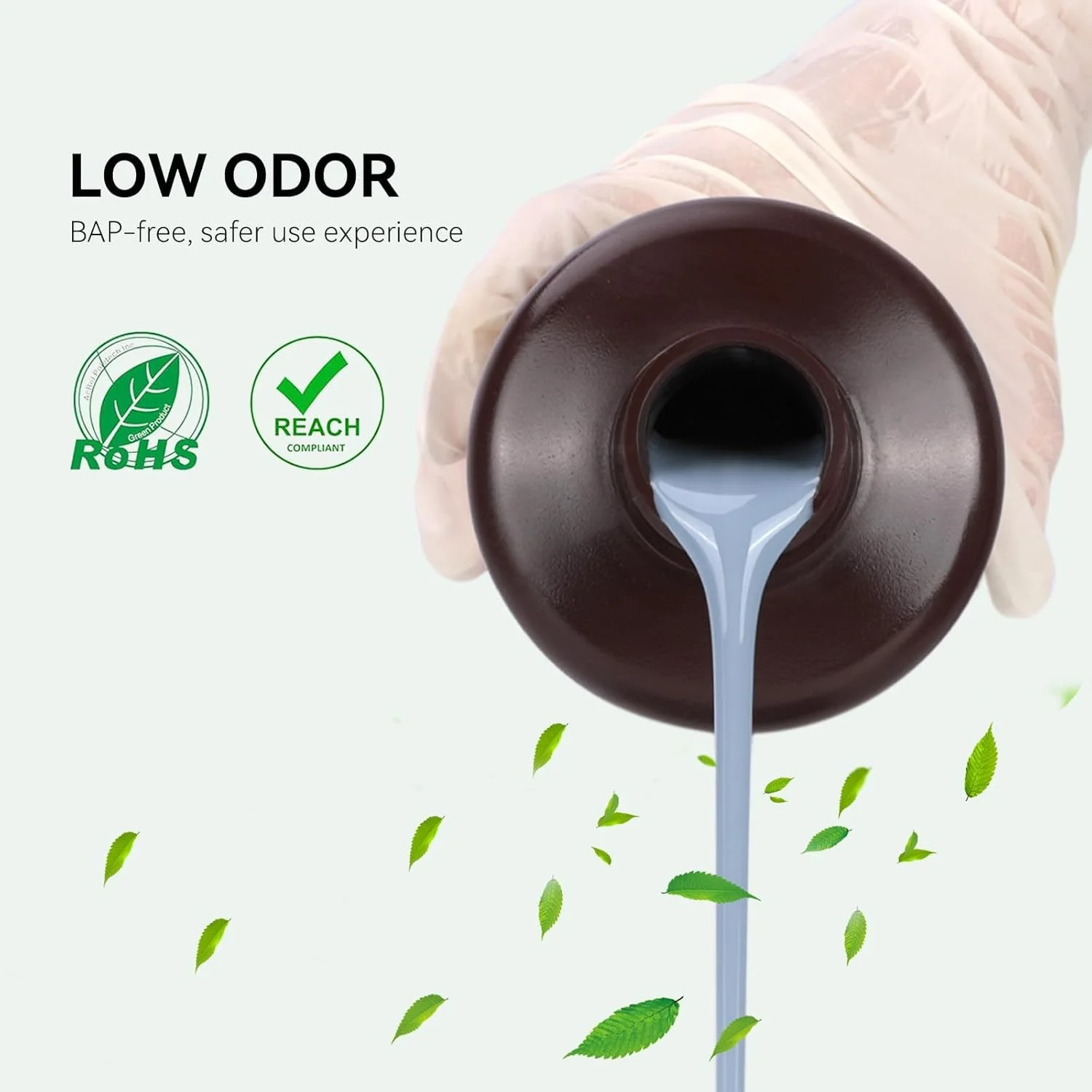 رزین پرینتر سه بعدی ELEGOO مدل Orchid 1000 گرمی، رزین استاندارد 2.0 سریع 405 نانومتری UV رزین فوتوپلیمری 1 کیلوگرمی با پخت سریع برای پرینتر سه بعدی LCD/DLP