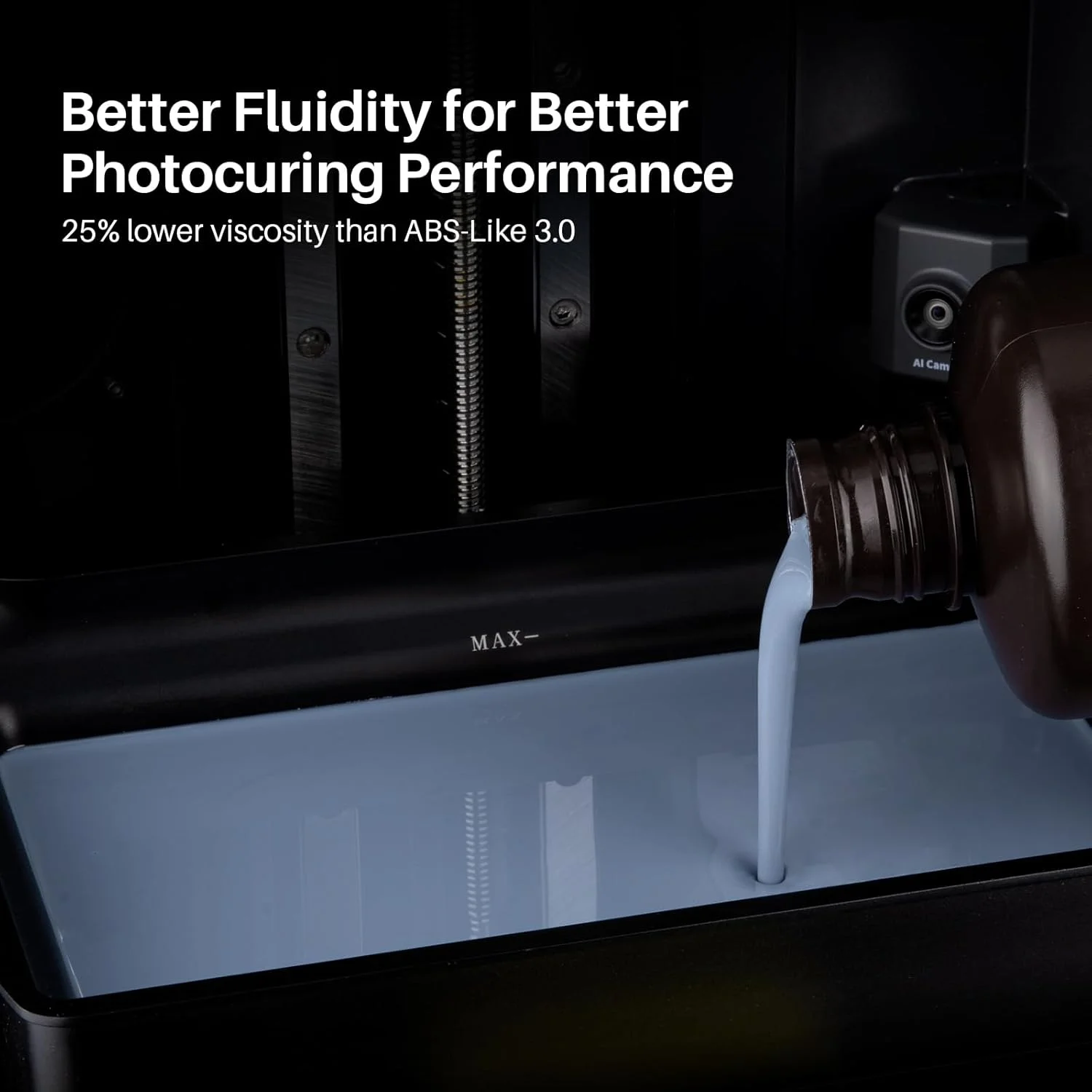 رزین پرینتر سه بعدی ELEGOO ABS-Like 3.0+ قرمز شفاف 2000 گرمی، رزین پرینت سه بعدی با مقاومت حرارتی بالا، ویسکوزیته و انقباض کمتر، طول موج 405 نانومتر LCD UV-Curing برای پرینتر سه بعدی MSLA/LCD/DLP