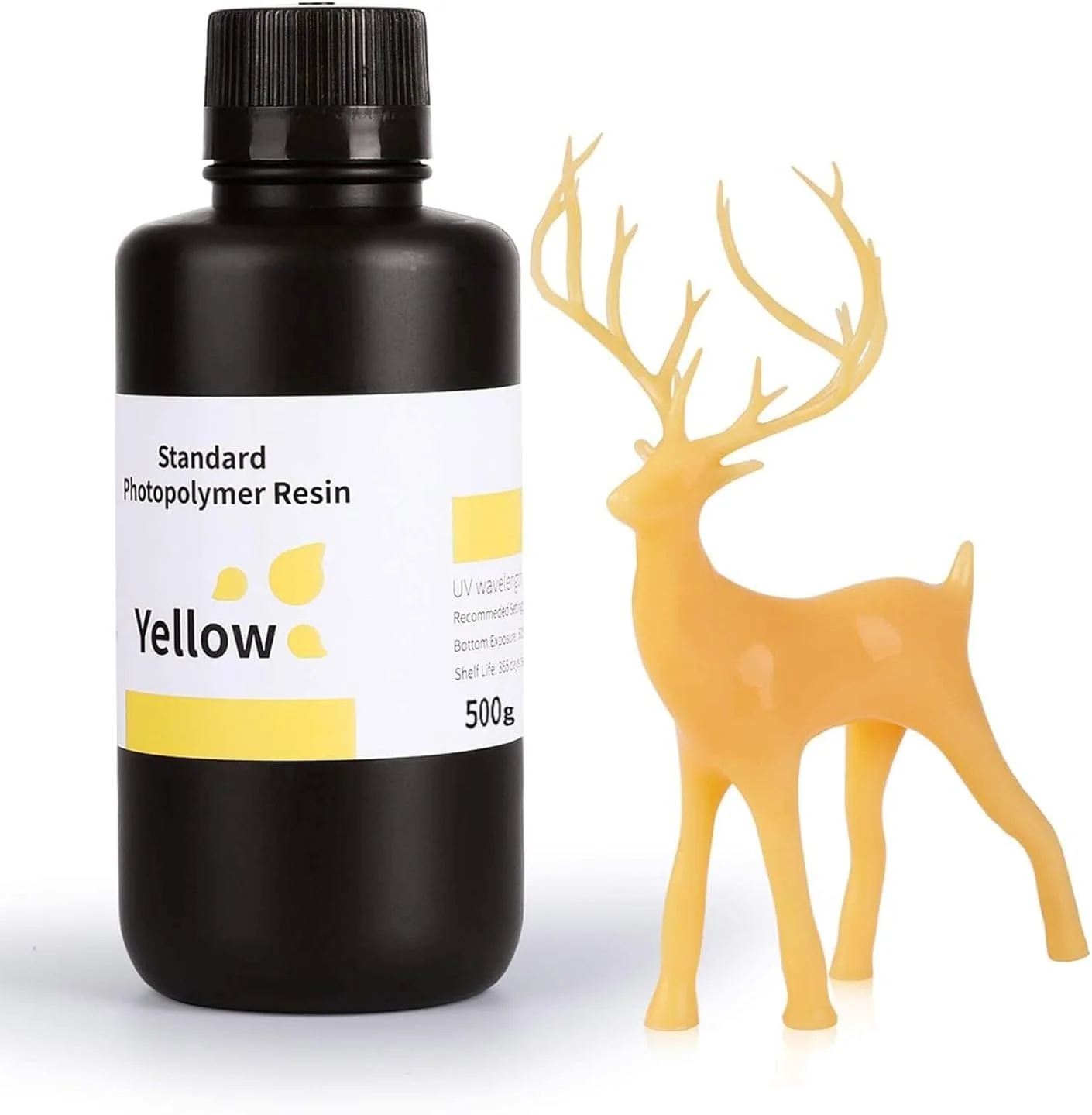 رزین سریع سه بعدی Elegoo، رزین کیورینگ UV LCD، رزین فوتوپلیمر استاندارد 405 نانومتری برای چاپ سه بعدی LCD