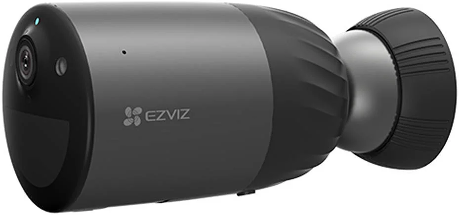 دوربین امنیتی بی‌سیم EZVIZ eLife BC1C با باتری 2 مگاپیکسلی، باتری قابل شارژ بزرگ، حافظه داخلی 32 گیگابایتی رایگان، تشخیص حرکت PIR، مکالمه دو طرفه، دید در شب رنگی، ضد آب، خاکستری | BC1C