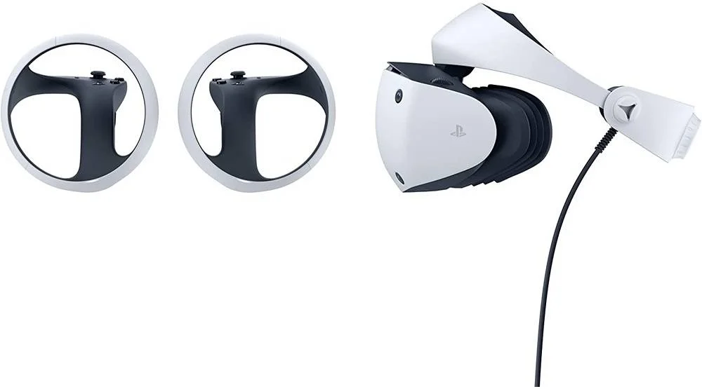 هدست واقعیت مجازی پلی استیشن VR2 سونی، دو نمایشگر 2000x2040 OLED با نرخ 120 هرتز، جداسازی لنز قابل تنظیم، سیستم حسگر حرکتی 6 محوره، لرزش روی هدست، میکروفون داخلی، USB Type-C، سفید | CFIZVR1WM هدست واقعیت مجازی پلی استیشن VR2 سونی، دو نمایشگر 2000x2040 OLED با نرخ 120 هرتز، جداسازی لنز قابل تنظیم، سیستم حسگر حرکتی 6 محوره، لرزش روی هدست، میکروفون داخلی، USB Type-C، سفید | CFIZVR1WM