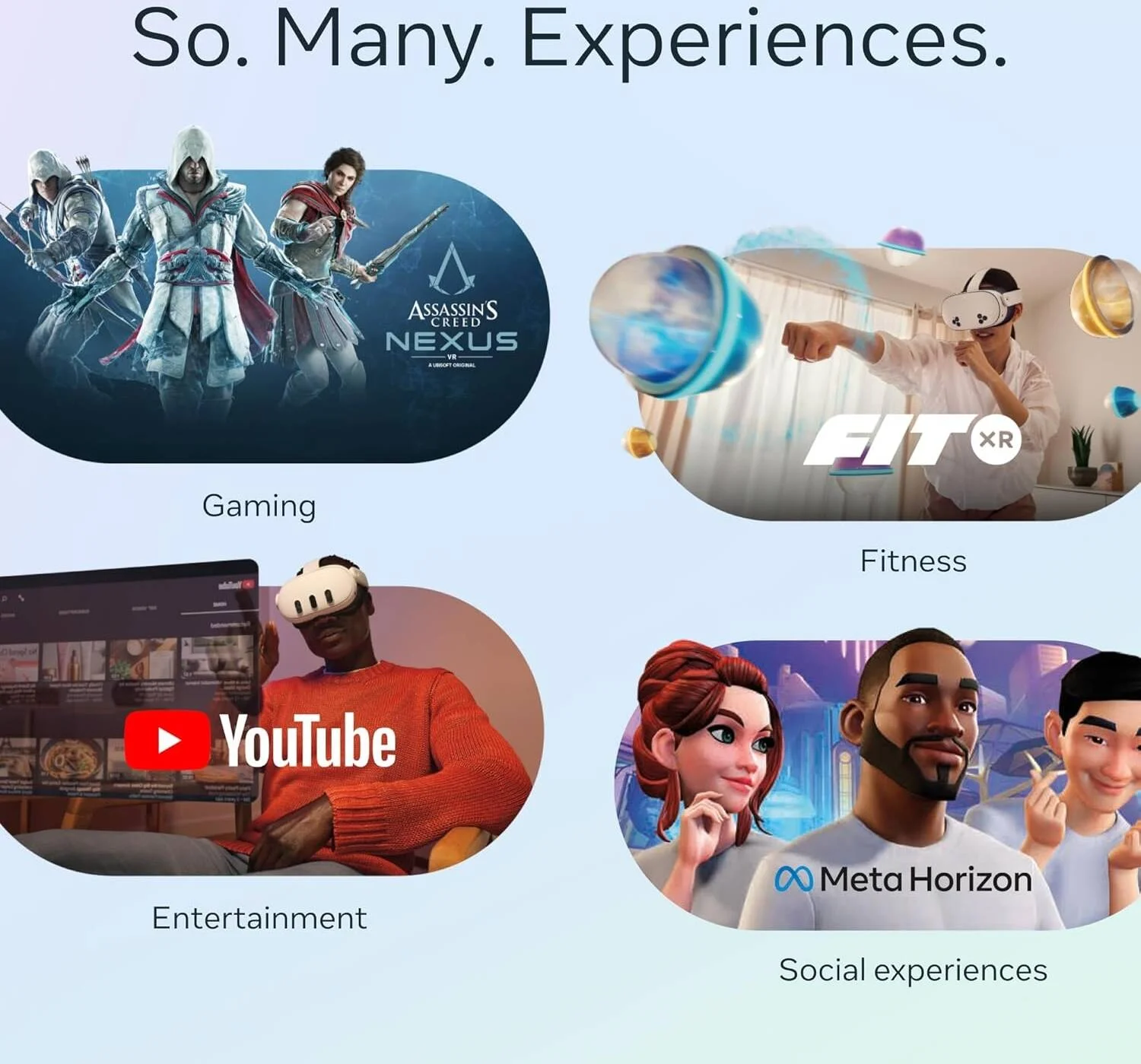 هدست واقعیت مجازی Meta Quest 3S، رزولوشن 1832x1920 PPE، ظرفیت باتری 4,324 میلی آمپر ساعت، میدان دید افقی 96 درجه و عمودی 90 درجه، 8 گیگابایت رم، 256 گیگابایت حافظه داخلی، سفید | Quest-3S