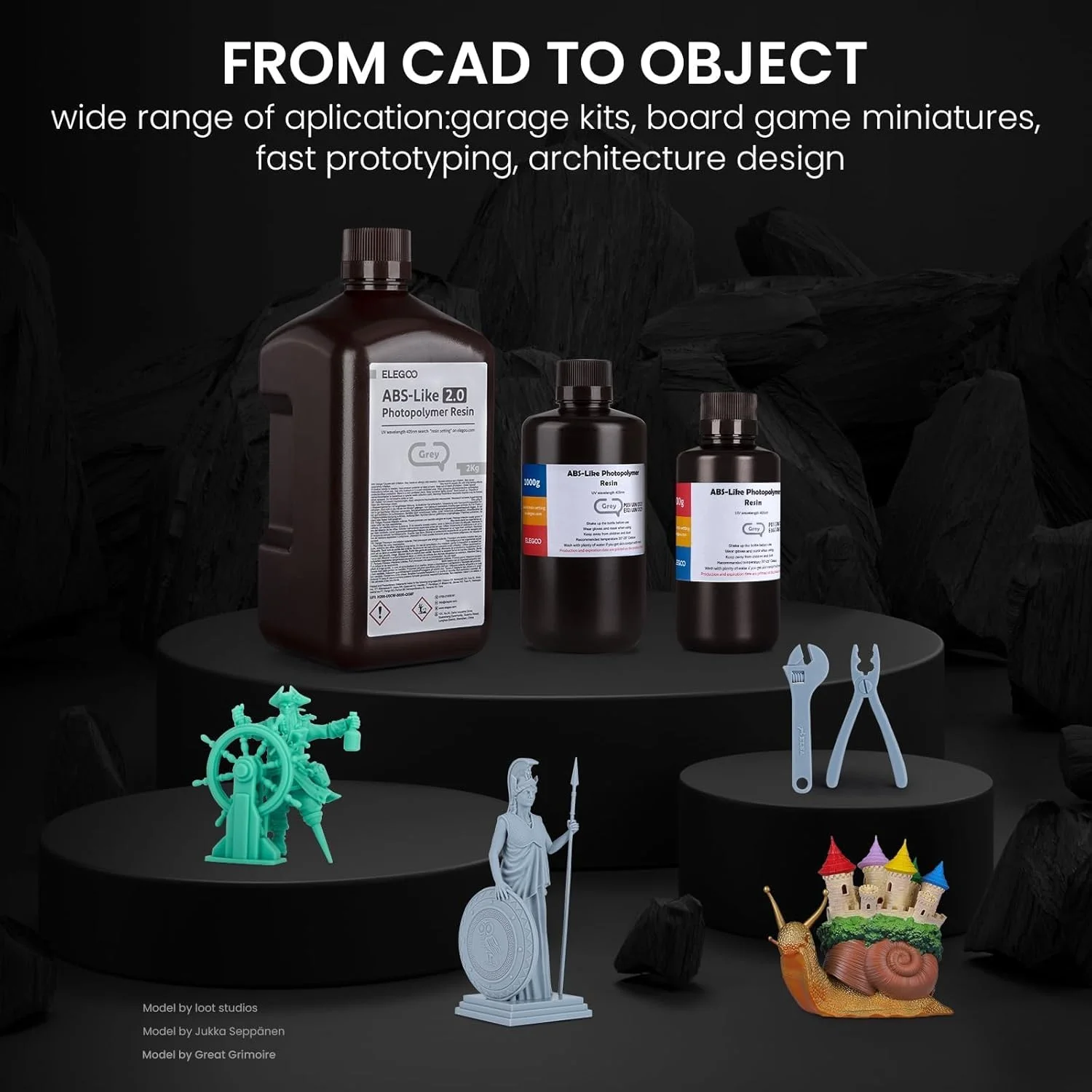 رزین سریع سهبعدی ELEGOO شبیه ABS، رزین پلیمری استاندارد UV با طول موج 405 نانومتر برای چاپ سهبعدی LCD، سبز نعنایی 1000 گرم رزین سریع سهبعدی ELEGOO شبیه ABS، رزین پلیمری استاندارد UV با طول موج 405 نانومتر برای چاپ سهبعدی LCD، سبز نعنایی 1000 گرم