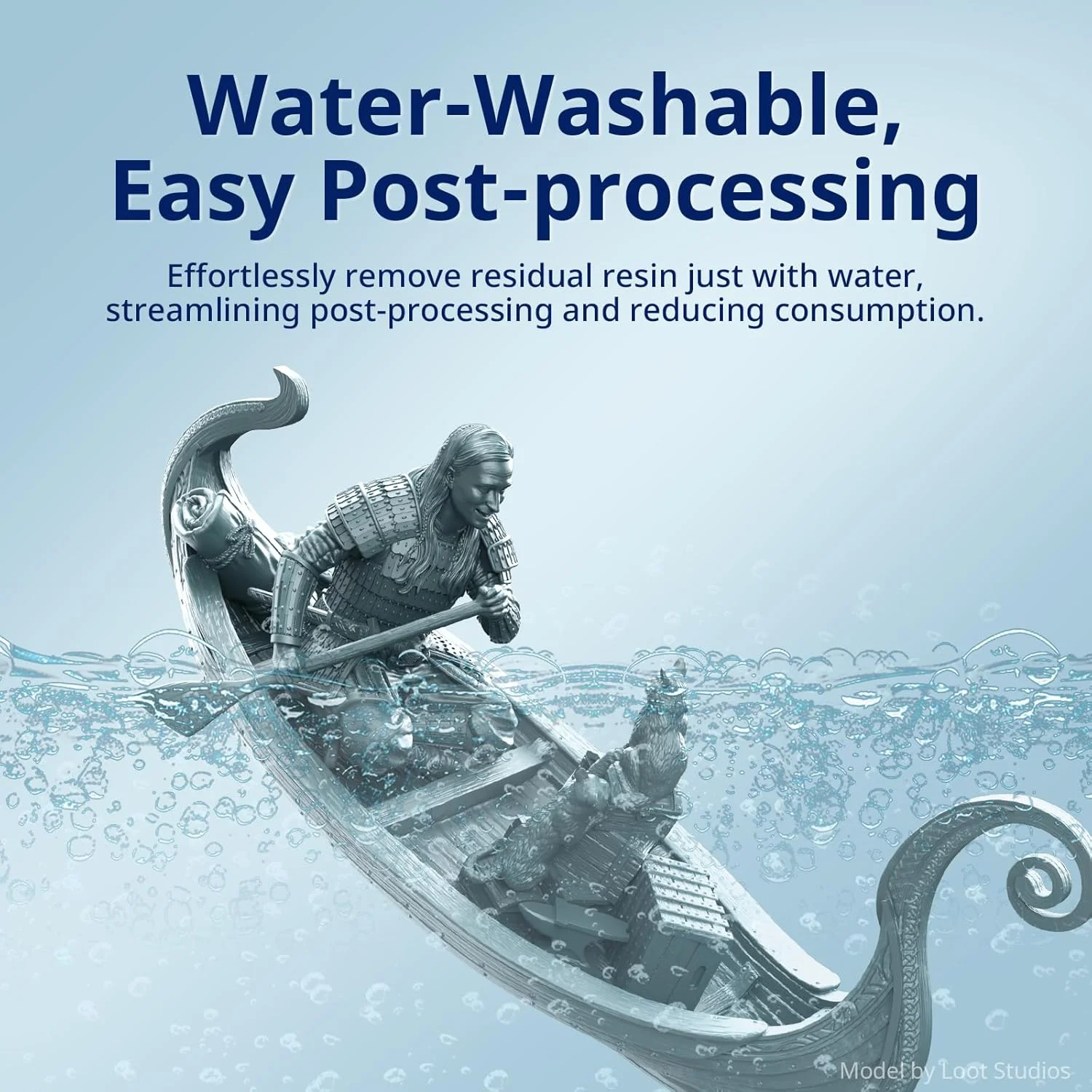 رزین قابل شستشو با آب ANYCUBIC، رزین پرینتر سه بعدی با ویسکوزیته پایین و چاپ سریع، رزین UV کیورینگ 405 نانومتری با دقت بالا، رزین فوتوپلیمری برای پرینت سه بعدی LCD DLP با قابلیت 8K (سفید، 1 کیلوگرم)