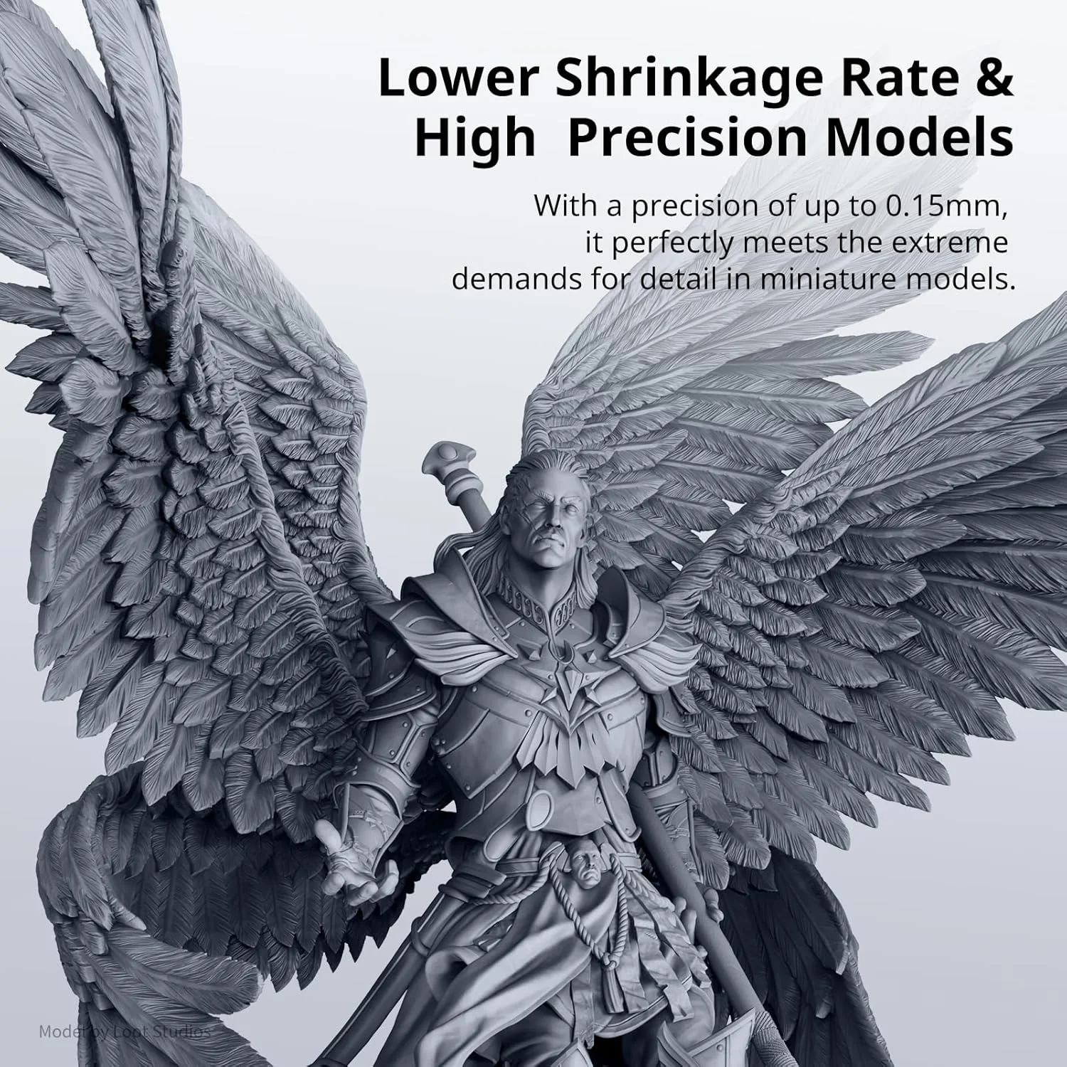 بسته رزین پرینتر سه بعدی قابل شستشو با آب ANYCUBIC، رزین UV با دقت بالا 405 نانومتر، رزین فوتوپلیمری با انقباض کم برای پرینتر سه بعدی رزینی LCD (4 بسته * 1 کیلوگرم خاکستری، مجموع 4 کیلوگرم)