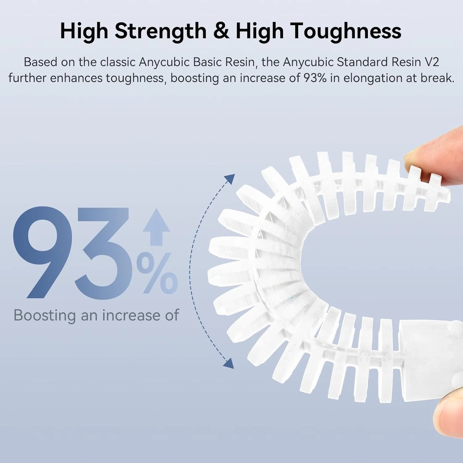 رزین پرینتر سه بعدی ANYCUBIC، رزین استاندارد 8k v2 ارتقا یافته، با استحکام و قدرت بهبود یافته، رزین پرینت سه بعدی با دقت بالا و بوی کم برای همه پرینترهای سه بعدی