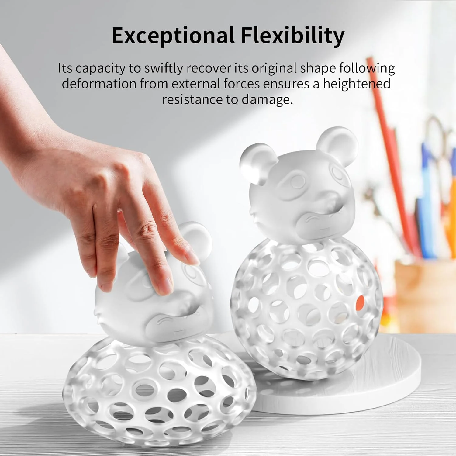 رزین فوق مقاوم ANYCUBIC، رزین پرینتر سه بعدی با مقاومت ضربه ای قوی و انعطاف پذیری بالا، مناسب برای استفاده مستقیم یا به عنوان افزودنی، سازگار با پرینت