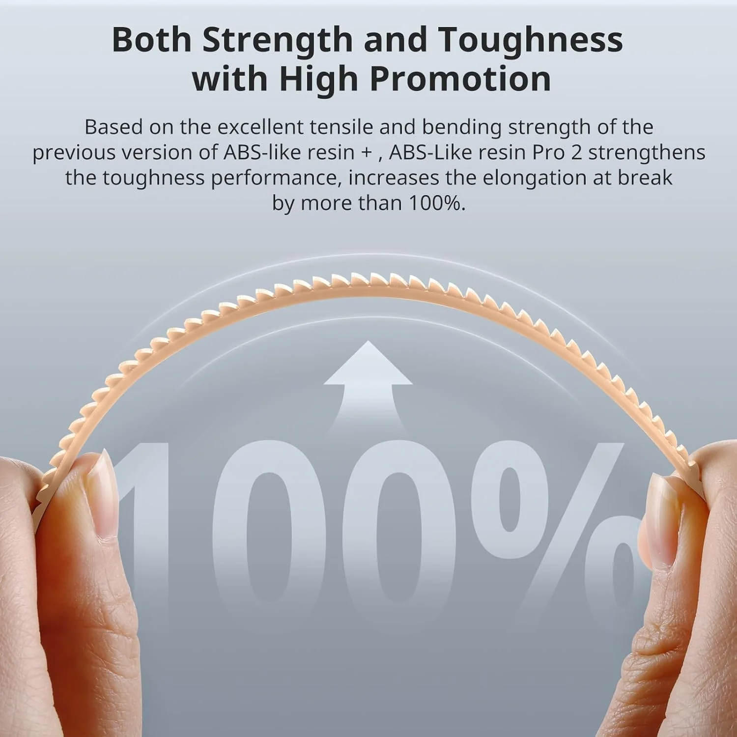 رزین پرینتر سه بعدی ANYCUBIC، رزین ABS pro 2 با استحکام و چقرمگی بالاتر، عملکرد بسیار برتر از رزین نوع ABS، بوی کم، سازگاری گسترده با همه پرینترهای سه بعدی رزینی (بژ، 1 کیلوگرم)