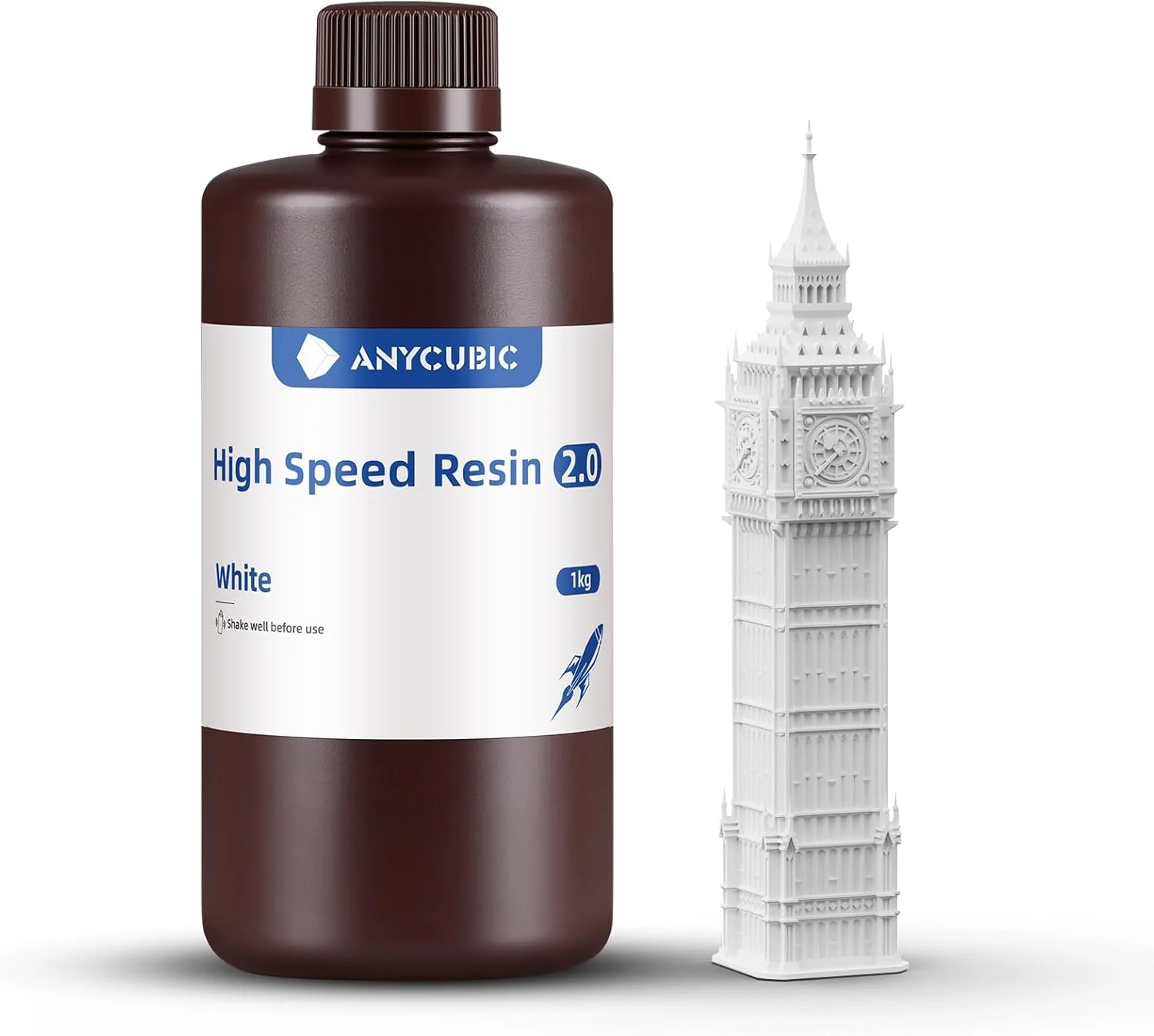 رزین پرینتر سه بعدی سرعت بالا ANYCUBIC 2.0، چاپ تا 3 برابر سریعتر، ویژه برای سری Anycubic Photon Mono M5s/M7، به ویژه برای مدل های پرینت سه بعدی بزرگ مناسب است