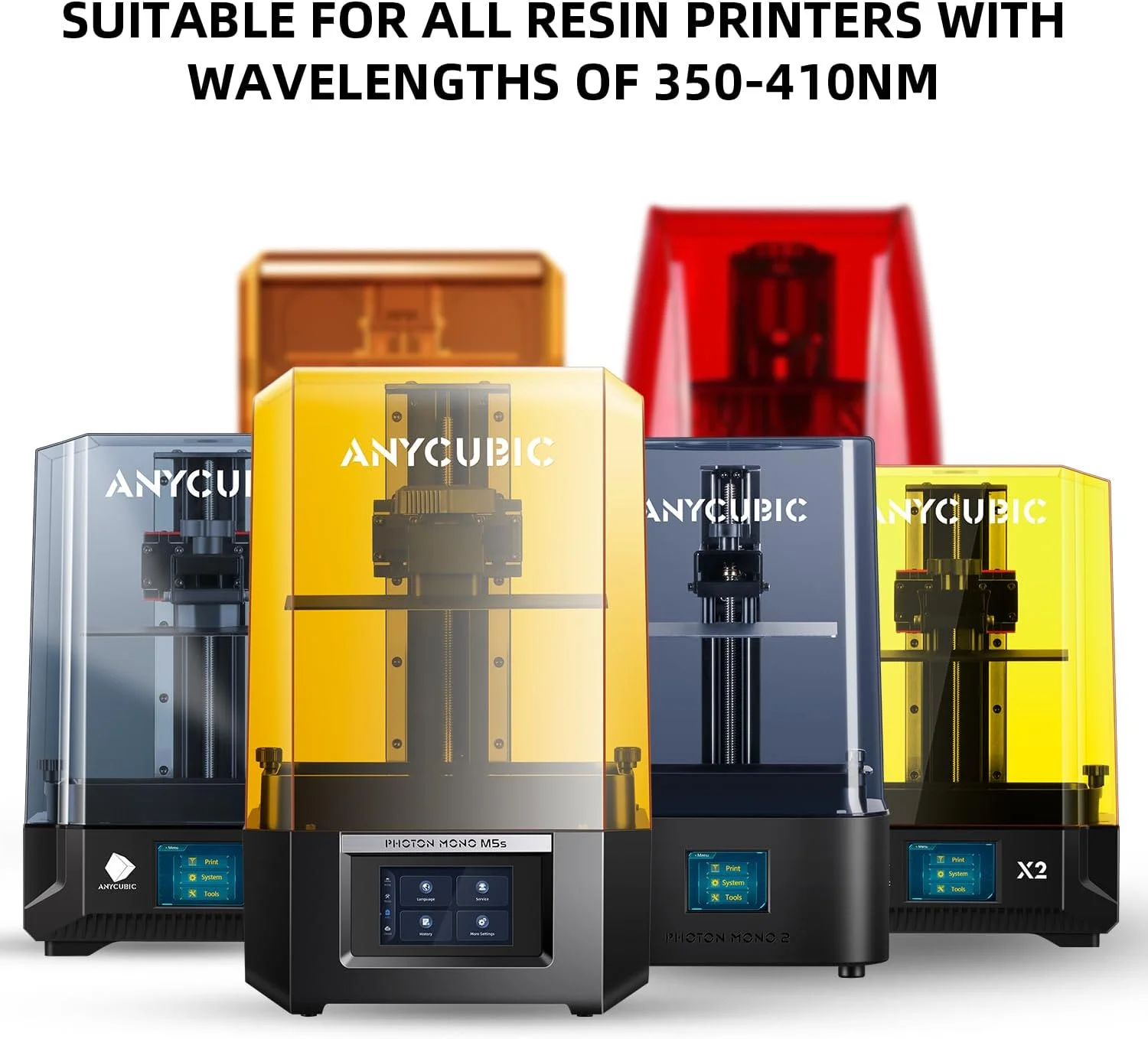 رزین پرینتر سه بعدی ANYCUBIC، رزین فوتوپلیمر UV با دقت بالا و پخت سریع 405 نانومتر برای چاپ سه بعدی LCD، خاکستری + خاکستری، 2 کیلوگرم