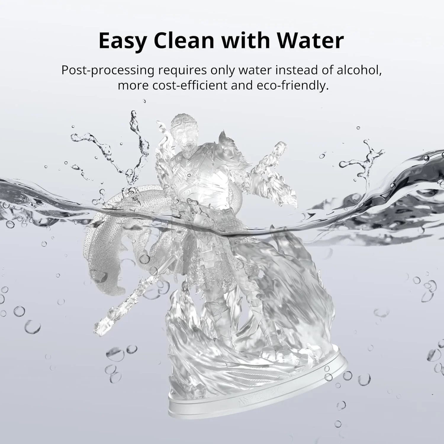 رزین پرینتر سه بعدی قابل شستشو با آب ANYCUBIC، رزین UV کیورینگ 405 نانومتری با دقت بالا، رزین فوتوپلیمری با انقباض کم برای پرینت سه بعدی رزینی LCD DLP با قابلیت 8K (شفاف + شفاف، 2000 گرم) رزین پرینتر سه بعدی قابل شستشو با آب ANYCUBIC، رزین UV کیورینگ 405 نانومتری با دقت بالا، رزین فوتوپلیمری با انقباض کم برای پرینت سه بعدی رزینی LCD DLP با قابلیت 8K (شفاف + شفاف، 2000 گرم)