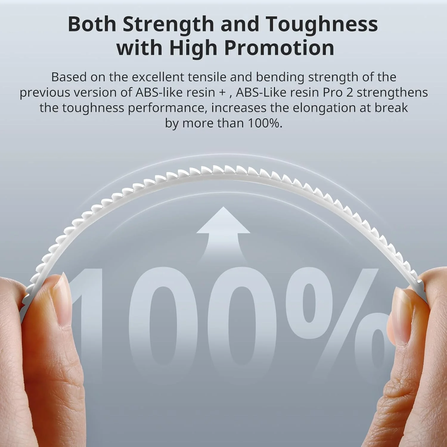 رزین پرینتر سه بعدی ANYCUBIC، رزین مشابه ABS Pro 2 با استحکام و چقرمگی بهبود یافته، عملکرد بسیار برتر از رزین ABS، بوی کم، سازگاری گسترده (سفید، 1 کیلوگرم)