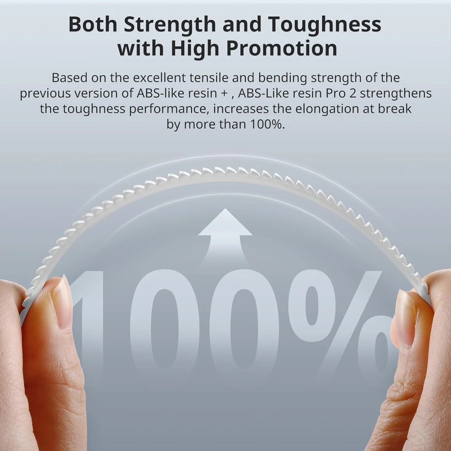 رزین پرینتر سه بعدی ANYCUBIC، رزین ABS Pro 2 مشابه با استحکام و چقرمگی بیشتر، عملکرد بسیار برتر از رزین ABS، بوی کم، سازگاری گسترده