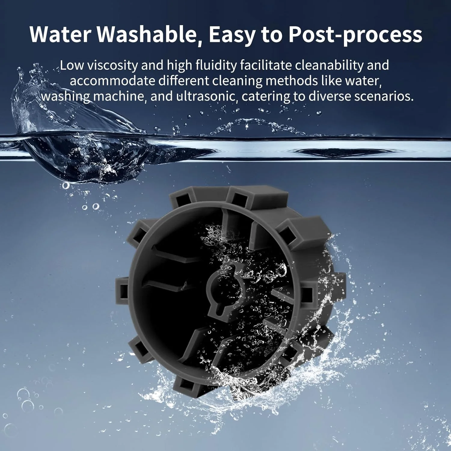 رزین پرینتر سه بعدی ABS Type قابل شستشو با آب انی کیوبیک، استحکام و دوام بالا، دقت بالا و پردازش آسان، بوی کم، سازگاری گسترده برای همه پرینترهای سه بعدی