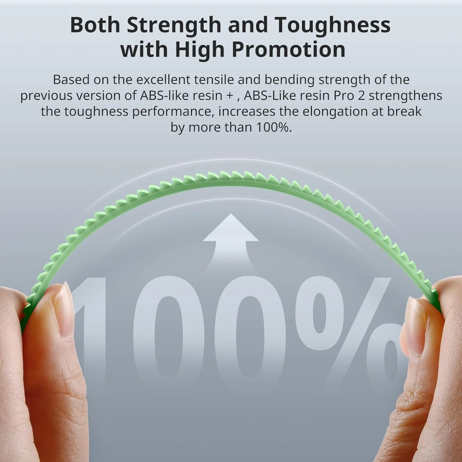 رزین پرینتر سه بعدی ANYCUBIC، رزین Pro 2 مشابه ABS با استحکام و چقرمگی بیشتر، عملکرد بسیار بهتر از رزین مشابه ABS، بوی کم، سازگاری گسترده با تمام پرینترهای سه بعدی رزینی (سبز شفاف، 1 کیلوگرم)