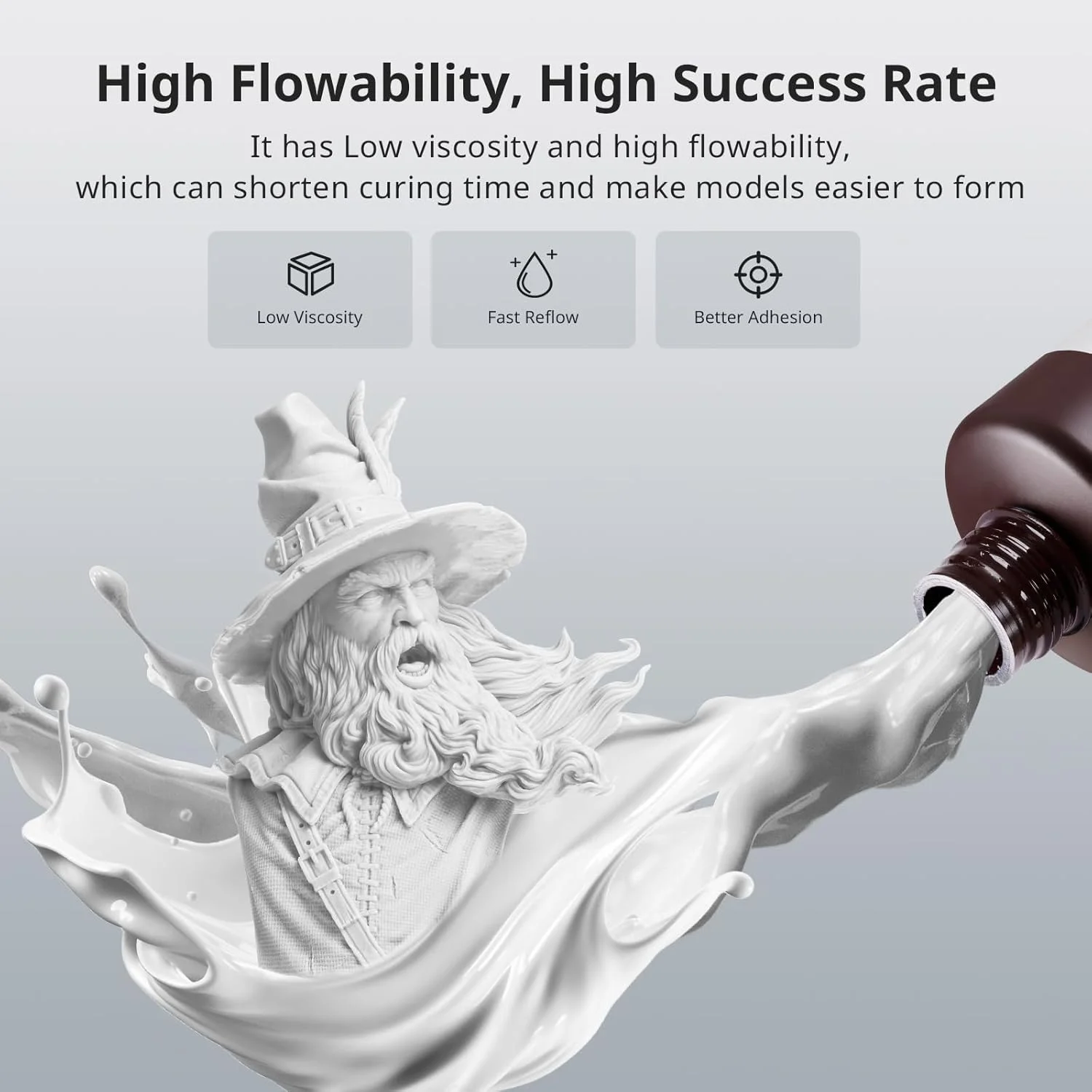 رزین پرینتر سه بعدی ANYCUBIC مدل ABS-Like Pro 2، قوی تر و مستحکم تر، دقت بالا و ماندگاری طولانی، بوی کم، سازگاری گسترده با تمام پرینترهای سه بعدی رزینی LCD (سفید، 1 کیلوگرم) رزین پرینتر سه بعدی ANYCUBIC مدل ABS-Like Pro 2، قوی تر و مستحکم تر، دقت بالا و ماندگاری طولانی، بوی کم، سازگاری گسترده با تمام پرینترهای سه بعدی رزینی LCD (سفید، 1 کیلوگرم)